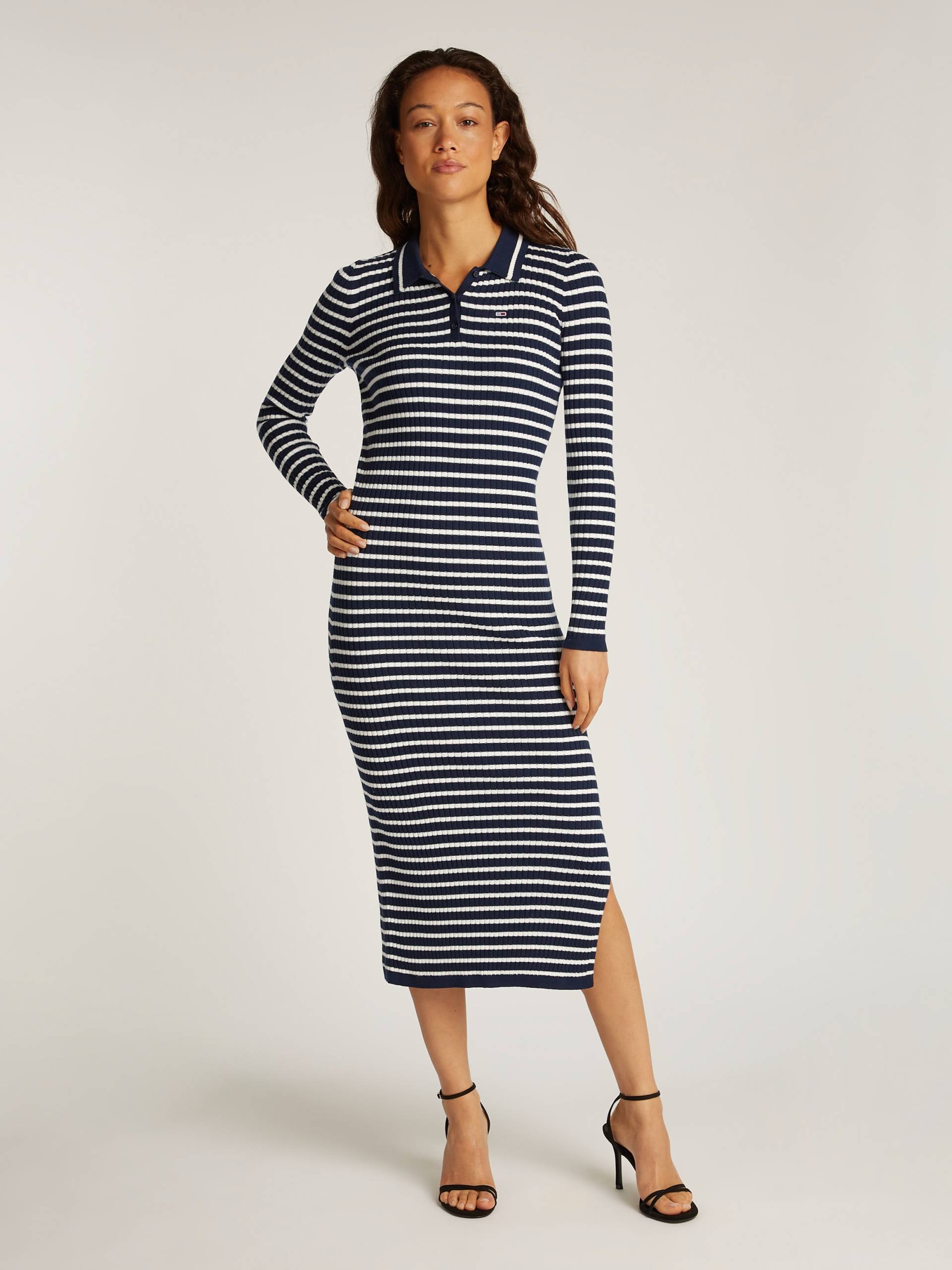 Tommy Jeans Polokleid »TJW LS POLO MIDI DRESS«, in Midi-Länge von TOMMY JEANS