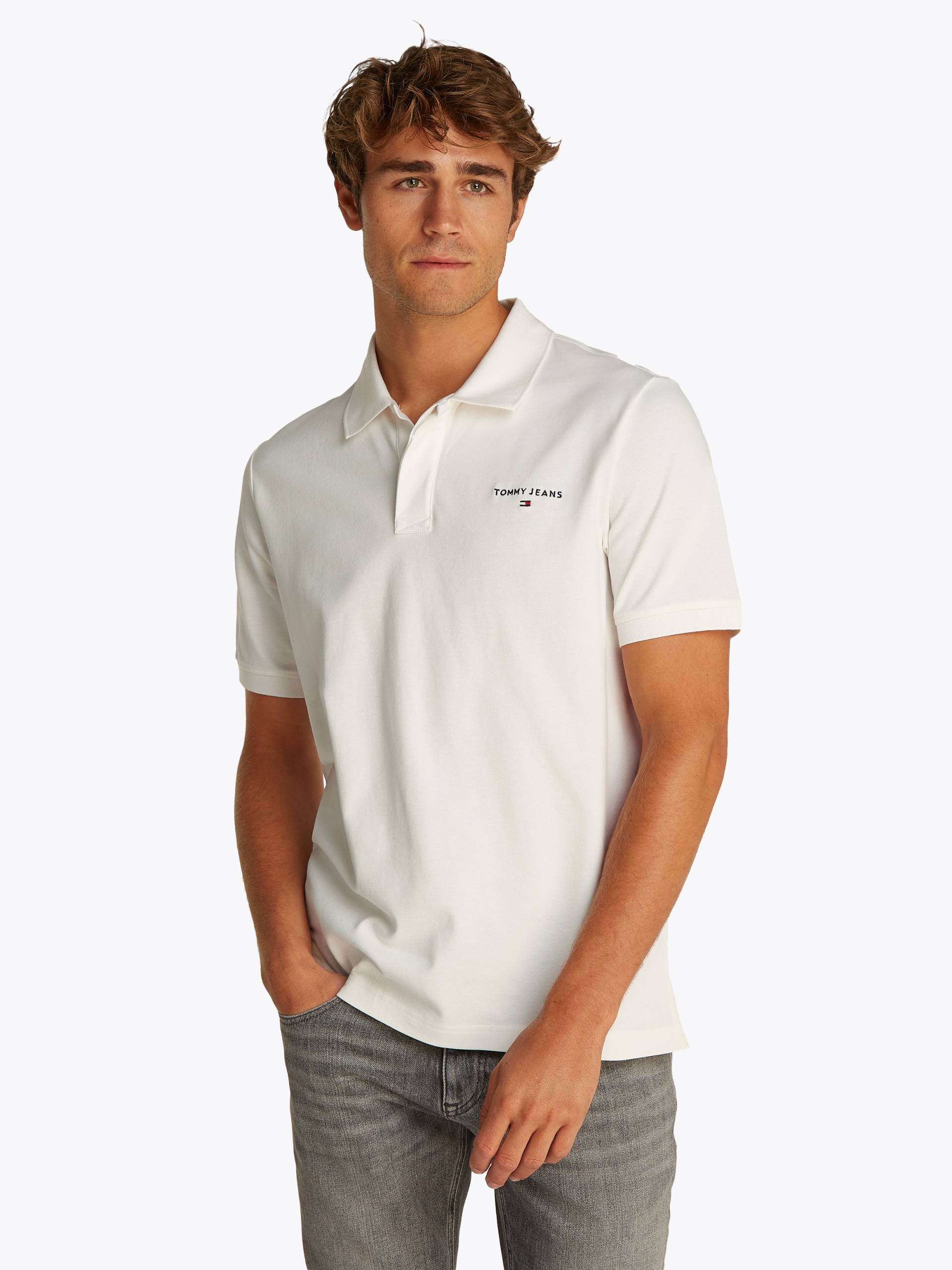 Tommy Jeans Poloshirt »TJM REG LINEAR POLO EXT«, Mit Rundhalsausschnitt Tommy Jeans Poloshirt »TJM REG LINEAR POLO EXT«, Mit Rundhalsausschnitt von TOMMY JEANS