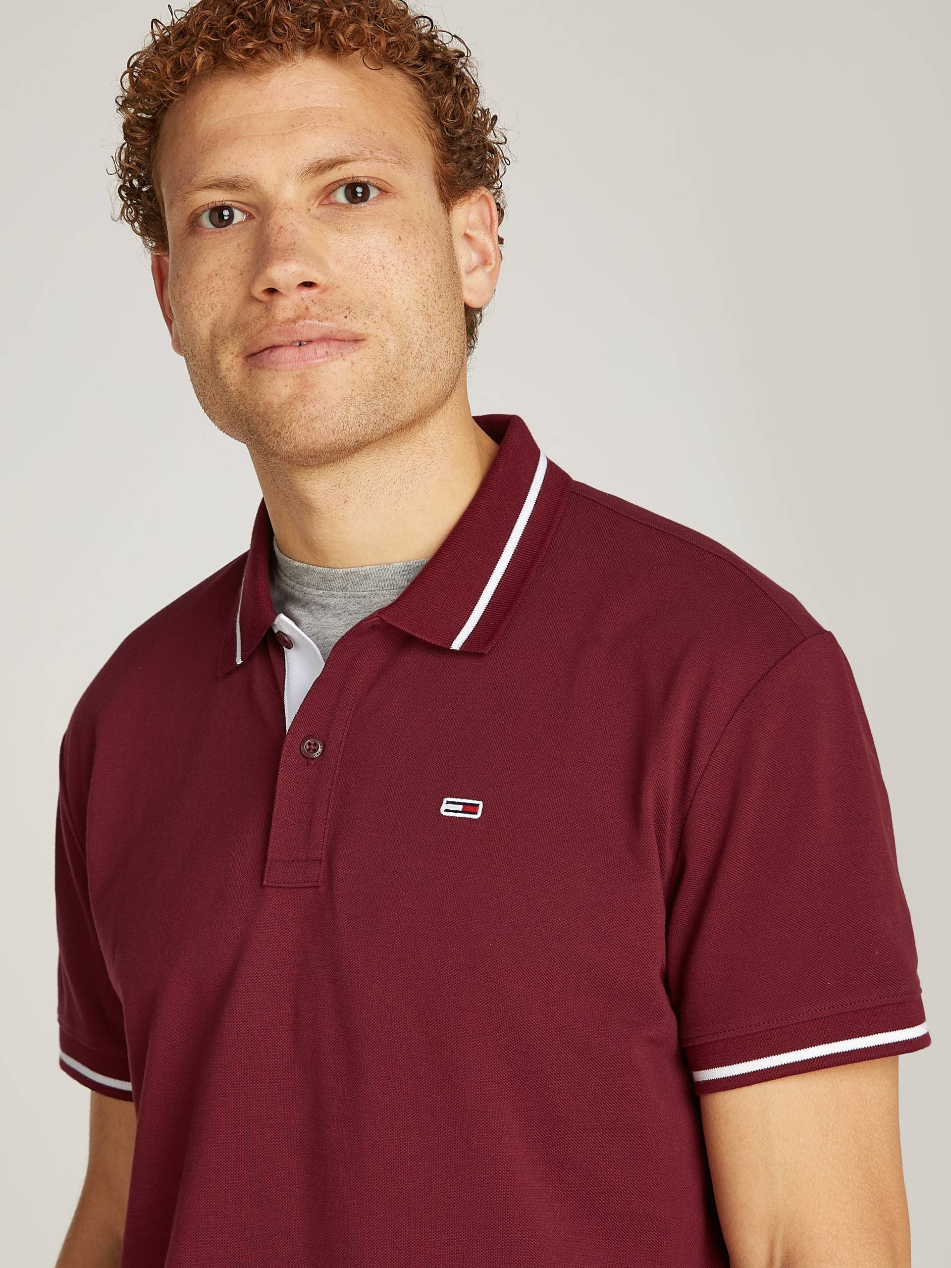 Tommy Jeans Poloshirt »TJM REG TIPPED POLO«, mit Streifendetails von TOMMY JEANS