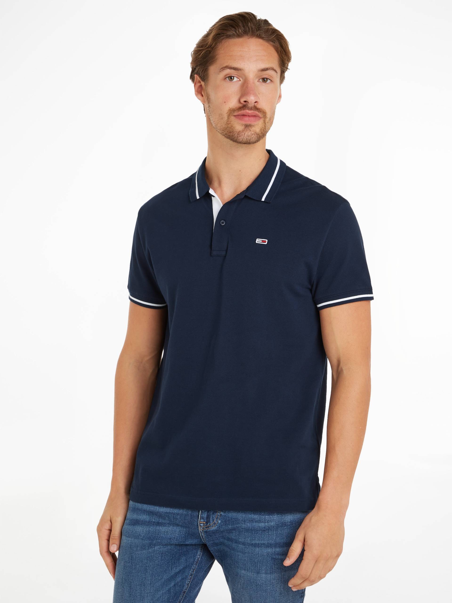 Tommy Jeans Poloshirt »TJM REG TIPPING POLO«, mit Logostickerei von TOMMY JEANS