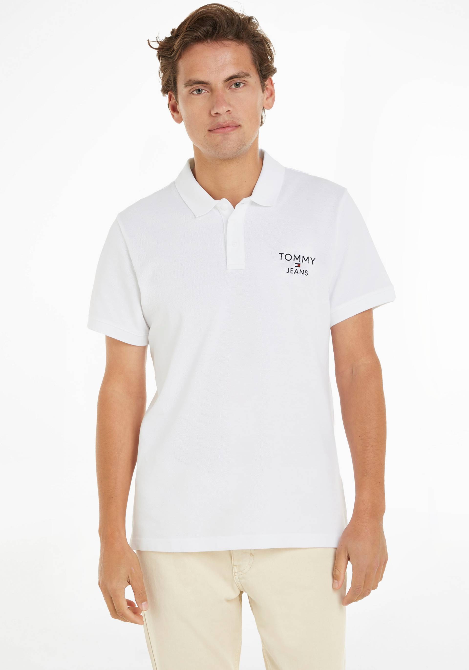 Tommy Jeans Poloshirt »TJM SLIM CORP POLO«, mit Markenstickerei auf der Brust von TOMMY JEANS