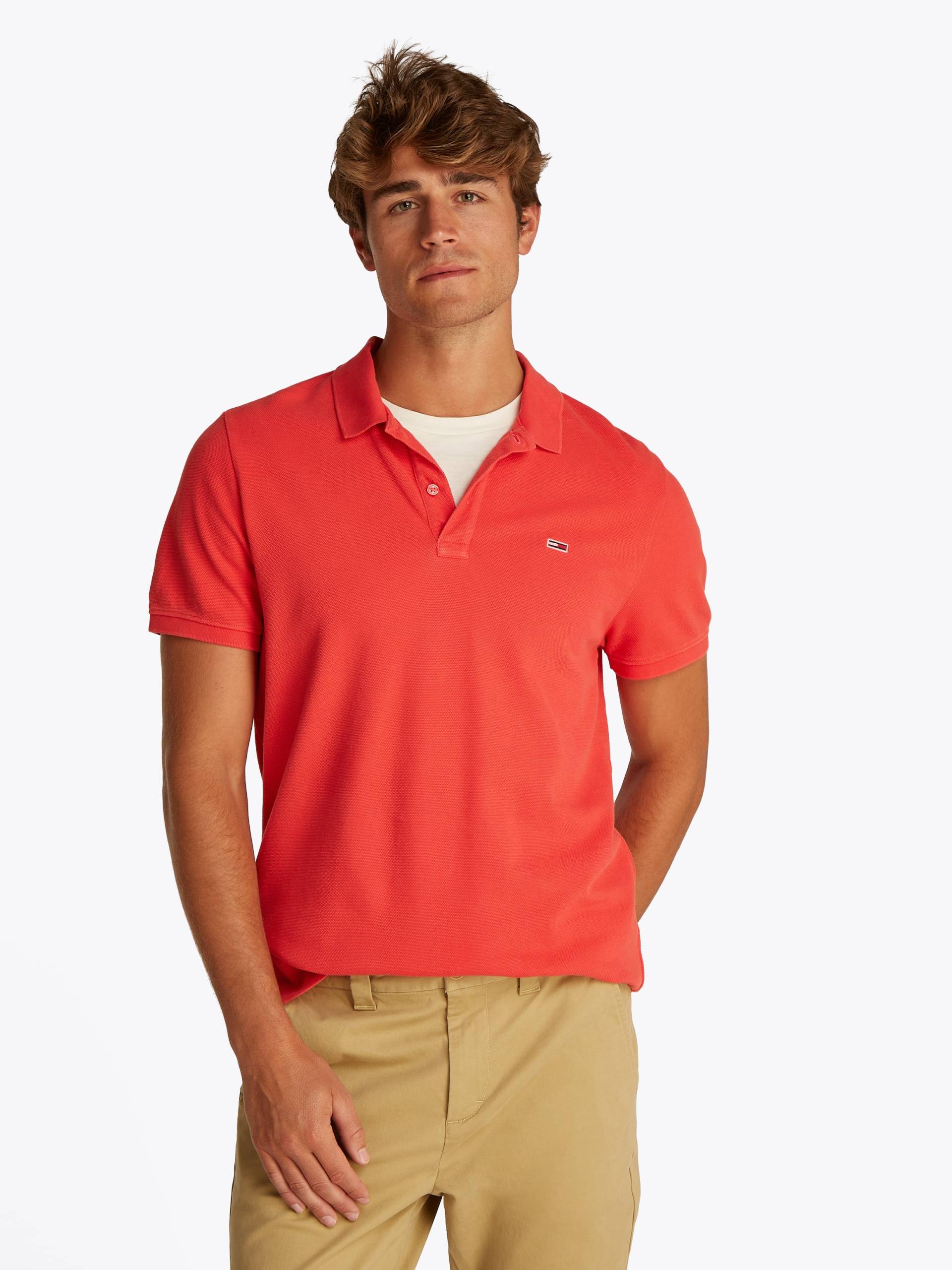 Tommy Jeans Poloshirt »TJM SLIM ESSENTIAL GD POLO SS«, mit Logostickerei von TOMMY JEANS