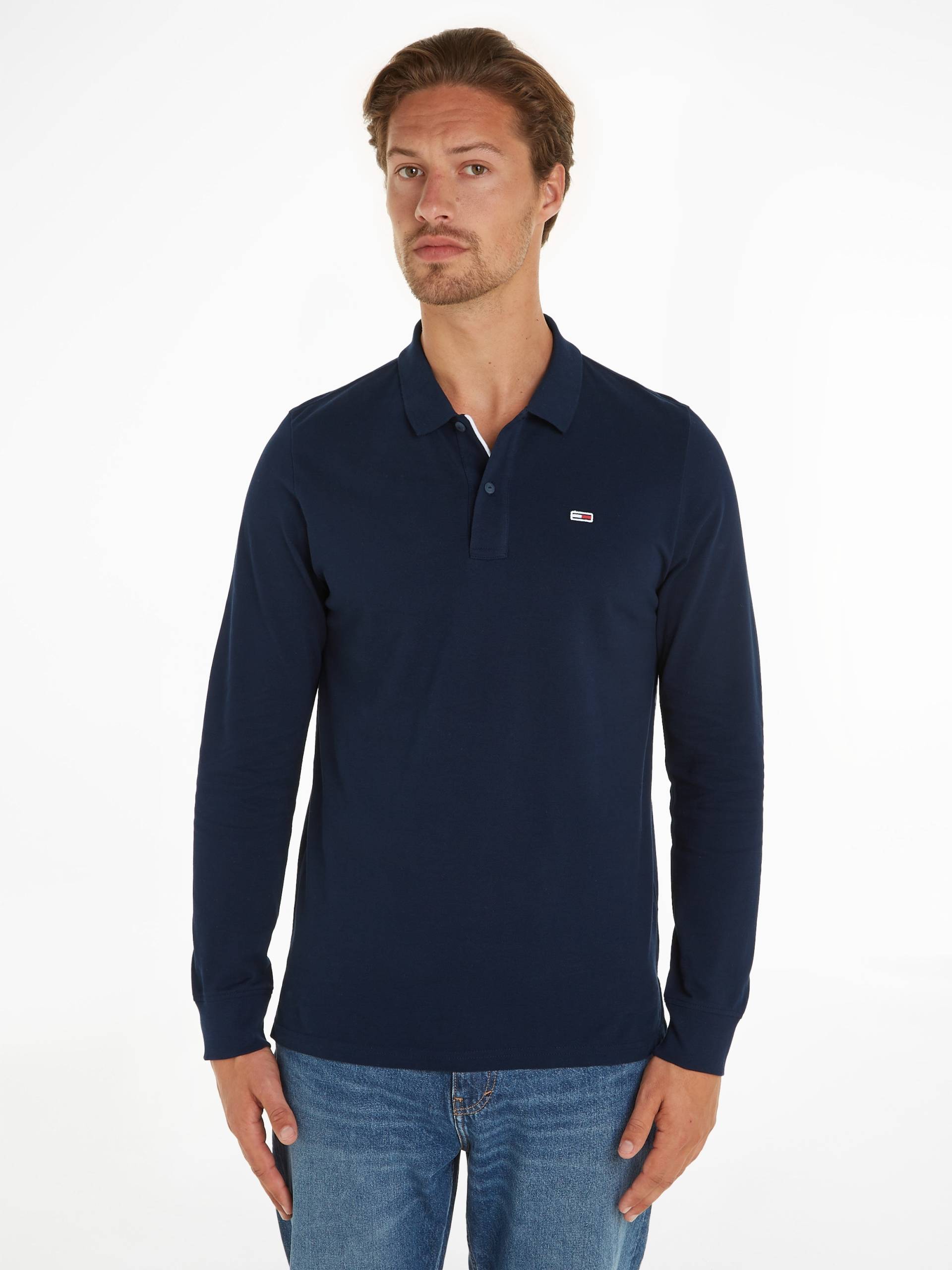 Tommy Jeans Poloshirt »TJM SLIM PLACKET LS POLO«, mit Polokragen von TOMMY JEANS