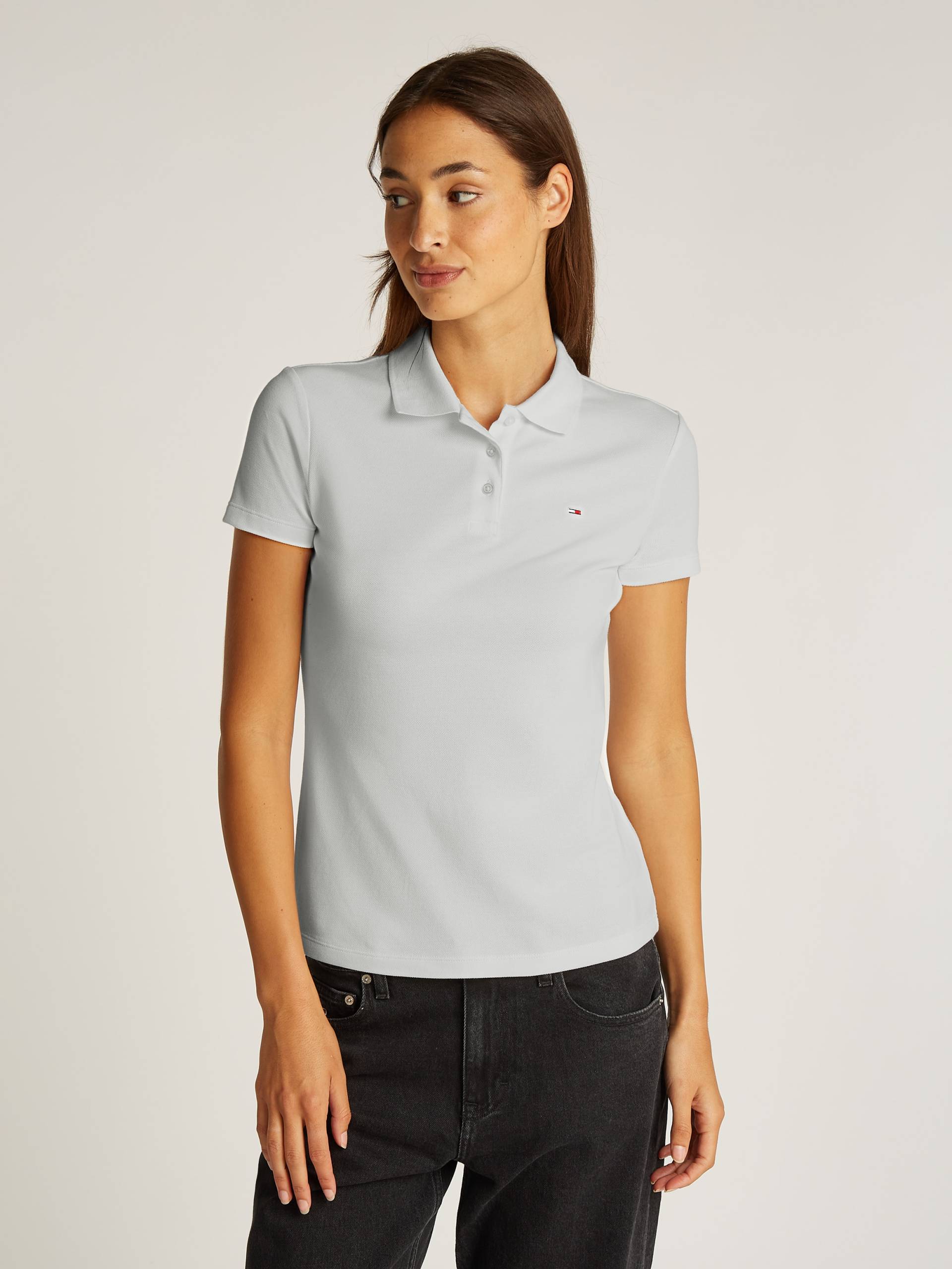 Tommy Jeans Poloshirt »TJW SLIM ESSENTIAL POLO SS«, mit Logostickerei von TOMMY JEANS