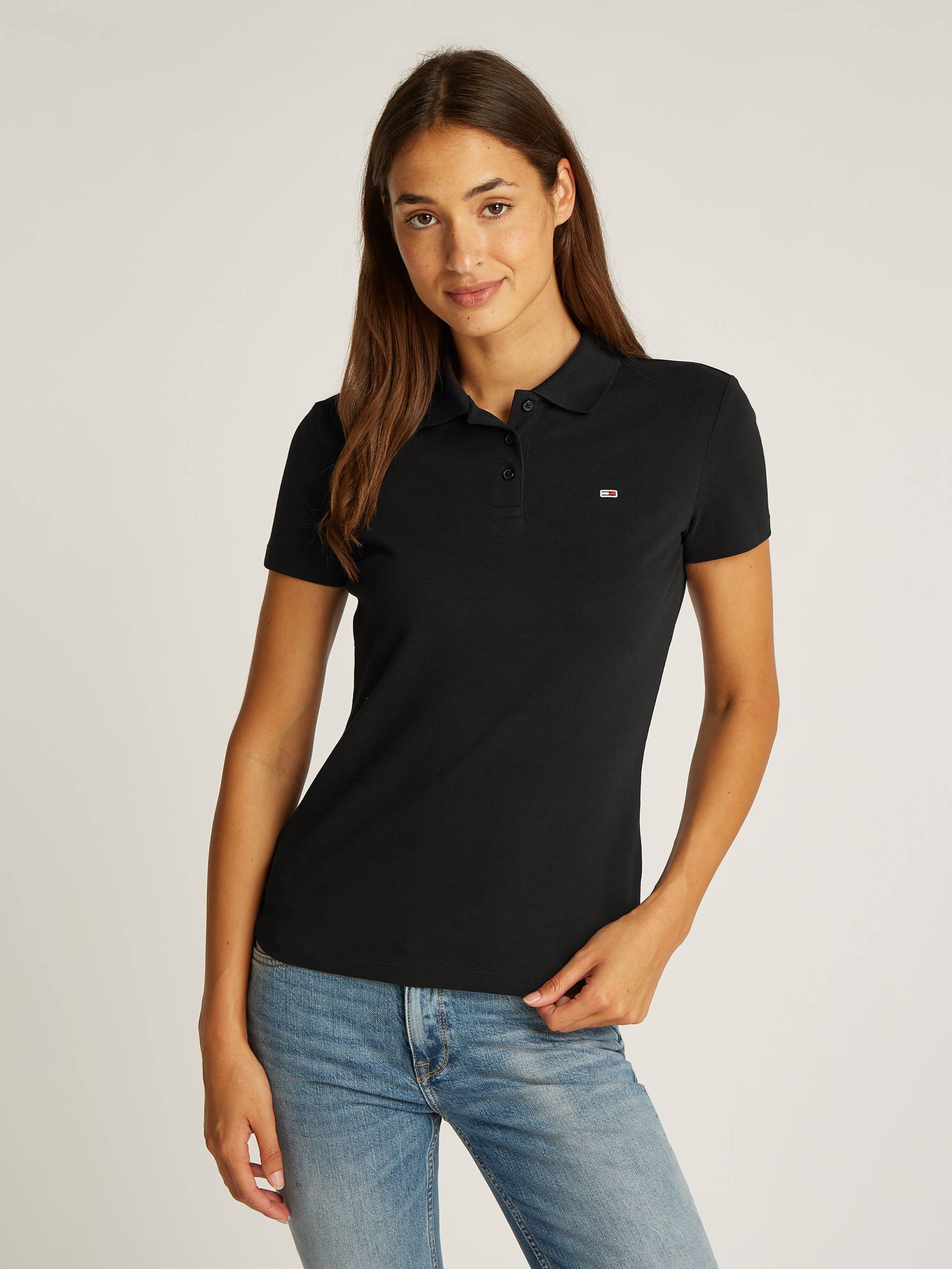 Tommy Jeans Poloshirt »TJW SLIM ESSENTIAL POLO SS«, mit Logostickerei von TOMMY JEANS