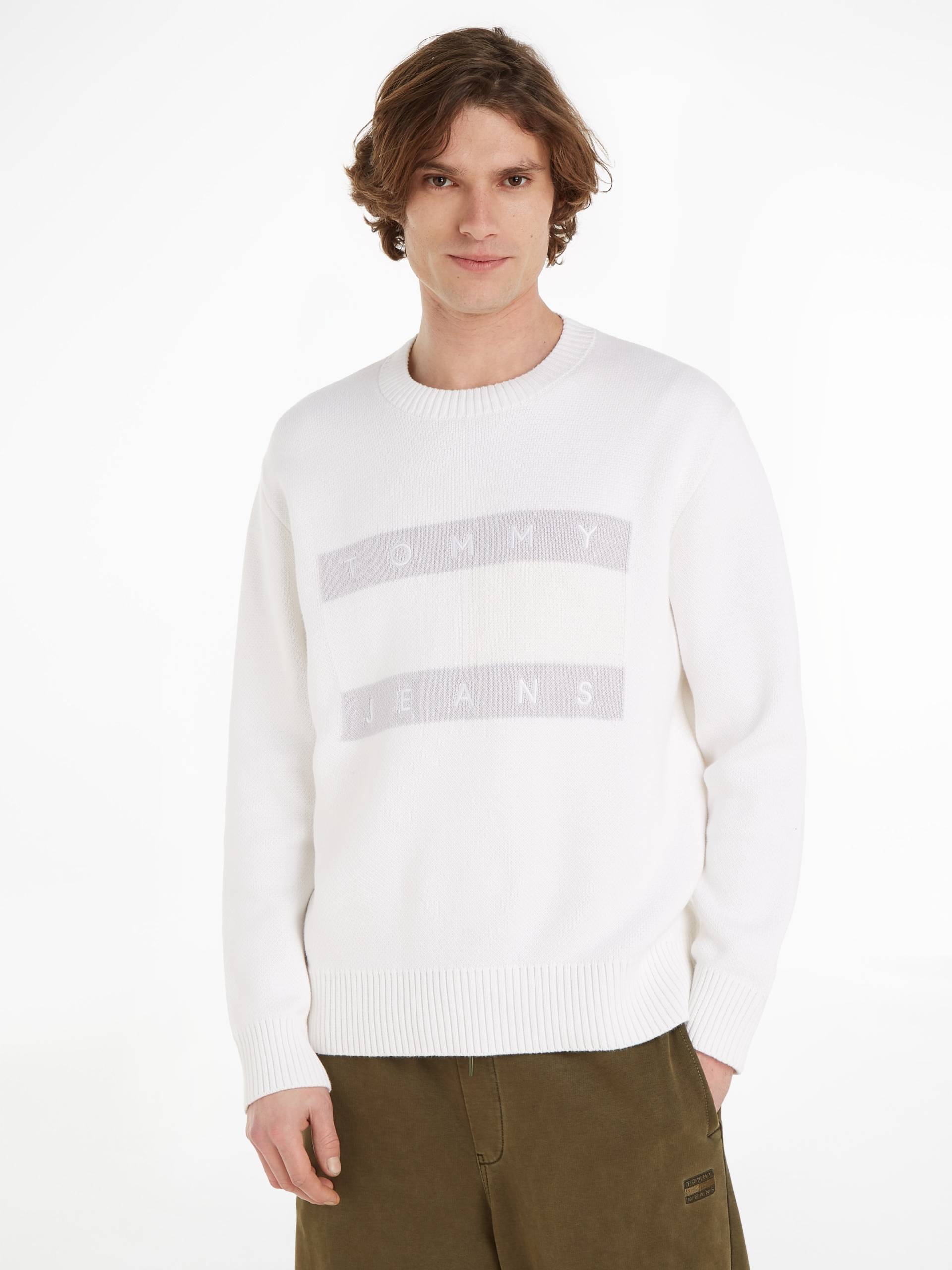 Tommy Jeans Rundhalspullover »TJM RLX TONAL FLAG SWEATER« von TOMMY JEANS