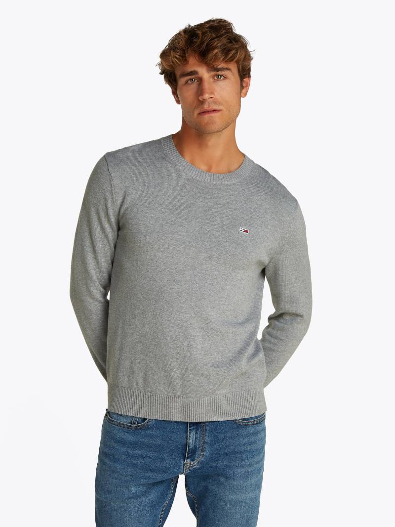 Tommy Jeans Rundhalspullover »TJM SLIM ESSENTIAL LIGHT SWEATER«, mit Flag-Patch von TOMMY JEANS