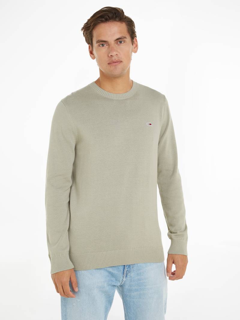 Tommy Jeans Rundhalspullover »TJM SLIM ESSENTIAL LIGHT SWEATER«, mit Flag-Patch von TOMMY JEANS