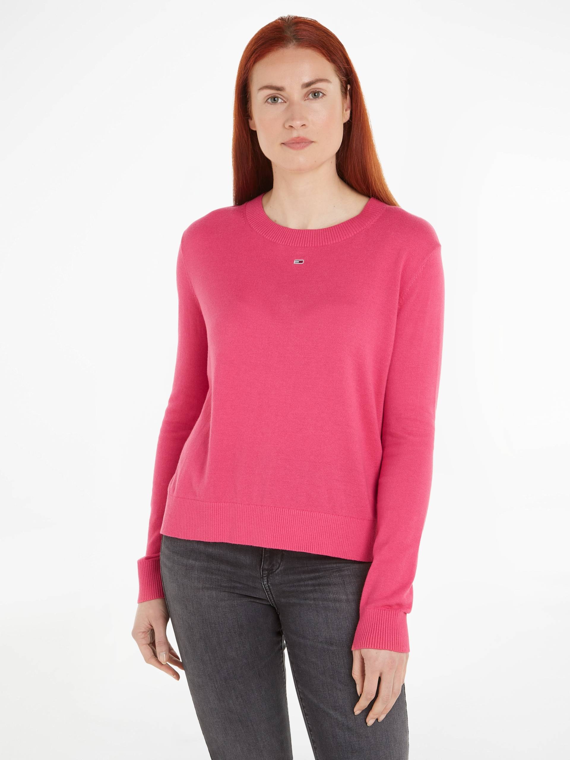 Tommy Jeans Strickpullover »TJW ESSENTIAL CREW NECK SWEATER«, mit Logostickerei Tommy Jeans Strickpullover »TJW ESSENTIAL CREW NECK SWEATER«, mit Logostickerei von TOMMY JEANS