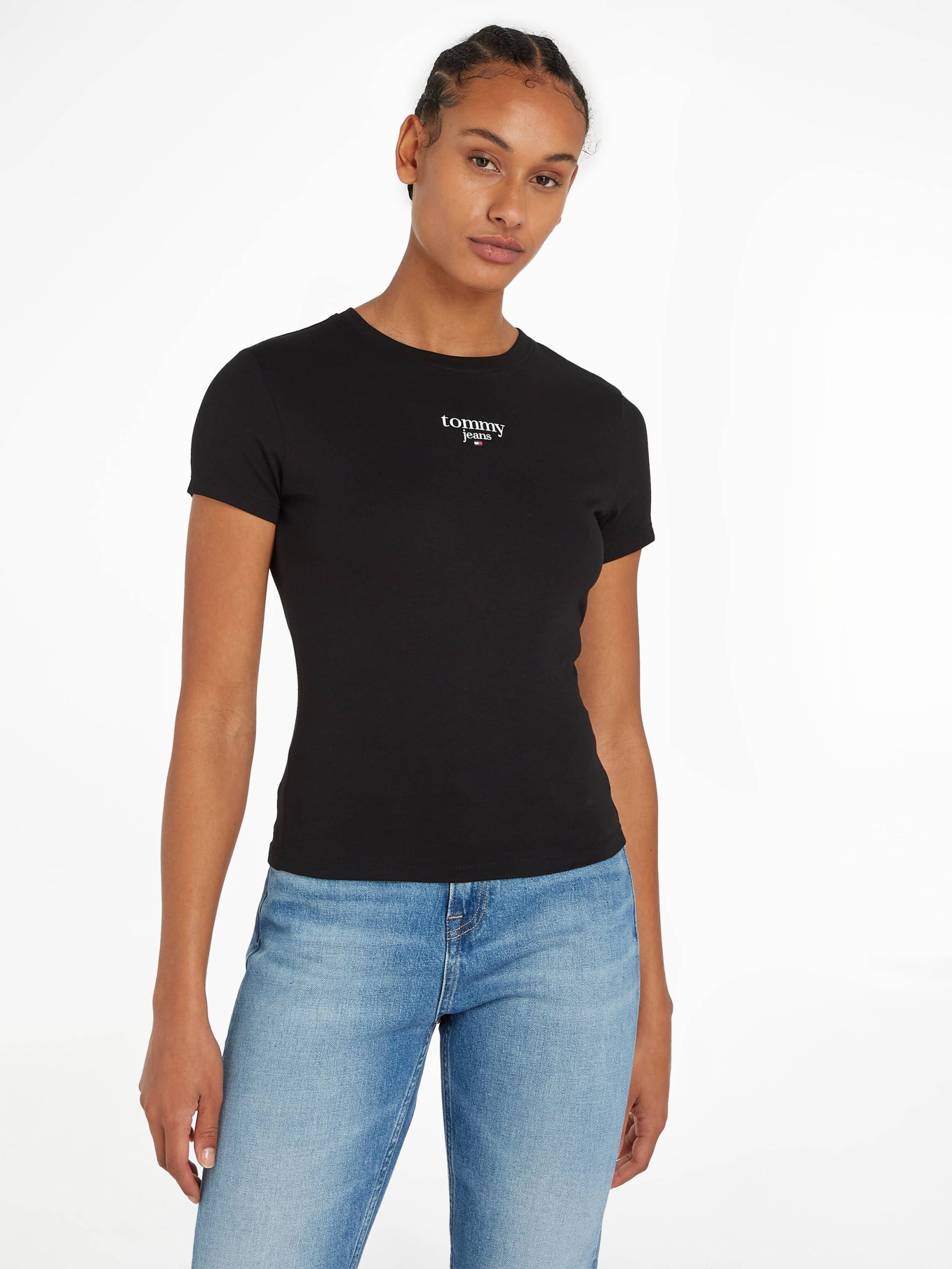 Tommy Jeans Rundhalsshirt »TJW SLIM ESSENTIAL LOGO 1 SS EXT«, mit Tommy Jeans Logoschriftzug, Rundhals von TOMMY JEANS