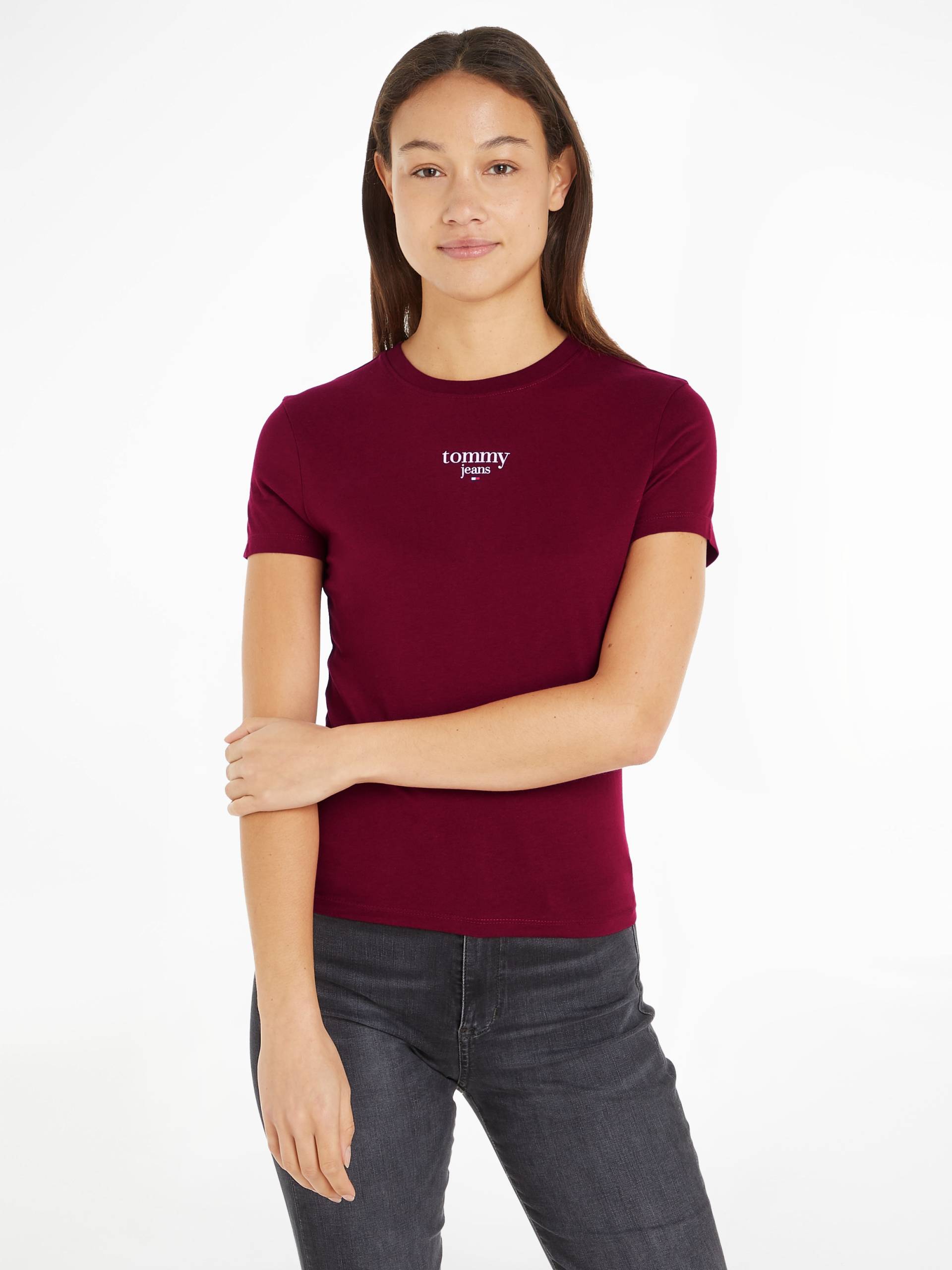 Tommy Jeans Rundhalsshirt »TJW SLIM ESSENTIAL LOGO 1 SS EXT«, mit Tommy Jeans Logoschriftzug, Rundhals von TOMMY JEANS