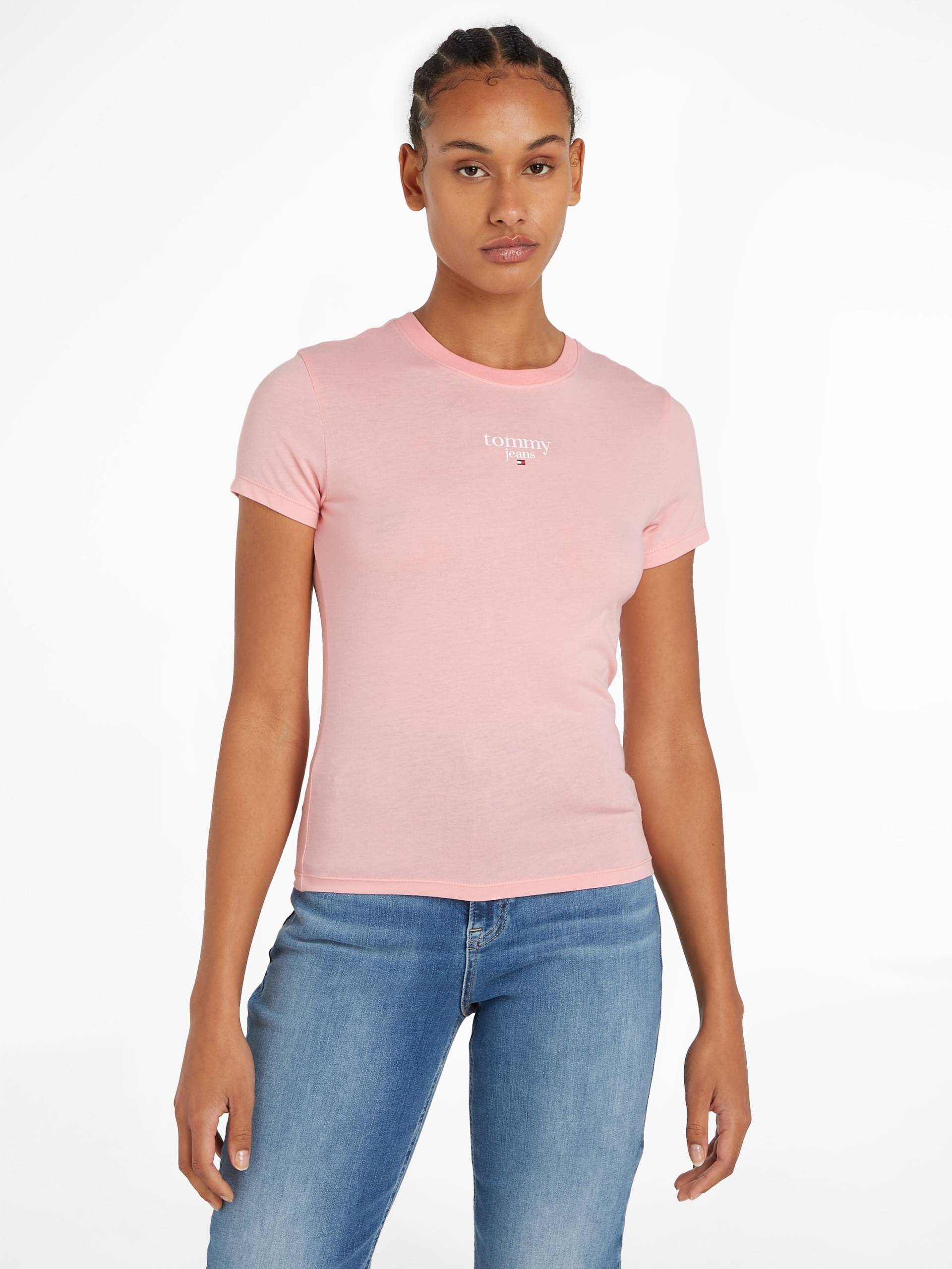 Tommy Jeans Rundhalsshirt »TJW SLIM ESSENTIAL LOGO 1 SS EXT«, mit Tommy Jeans Logoschriftzug, Rundhals von TOMMY JEANS