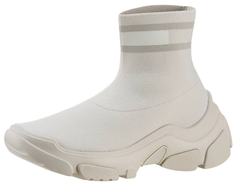 Tommy Jeans Schlupfboots »TJW SOCK BOOT«, Sneaker, Freizeitschuh, High Top-Sneaker mit derbem Keilabsatz von TOMMY JEANS