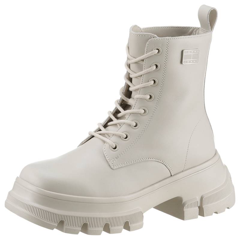 Tommy Jeans Schnürboots »TJW CHUNKY LEATHER BOOT«, mit Marken-Logo von TOMMY JEANS