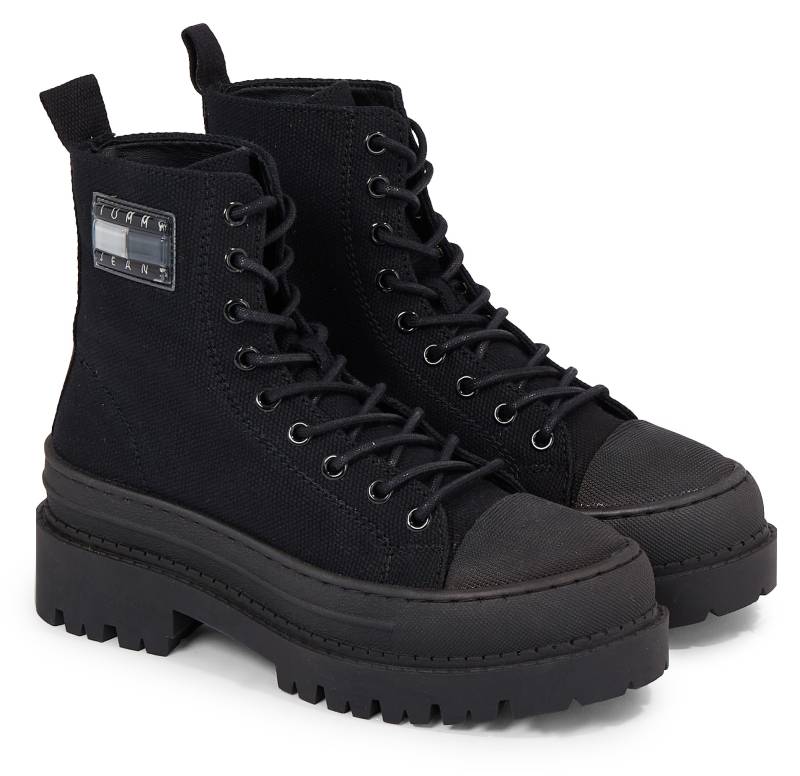 Tommy Jeans Schnürboots »TJW FOXING CANVAS BOOT«, mit praktischer Anziehlasche von TOMMY JEANS