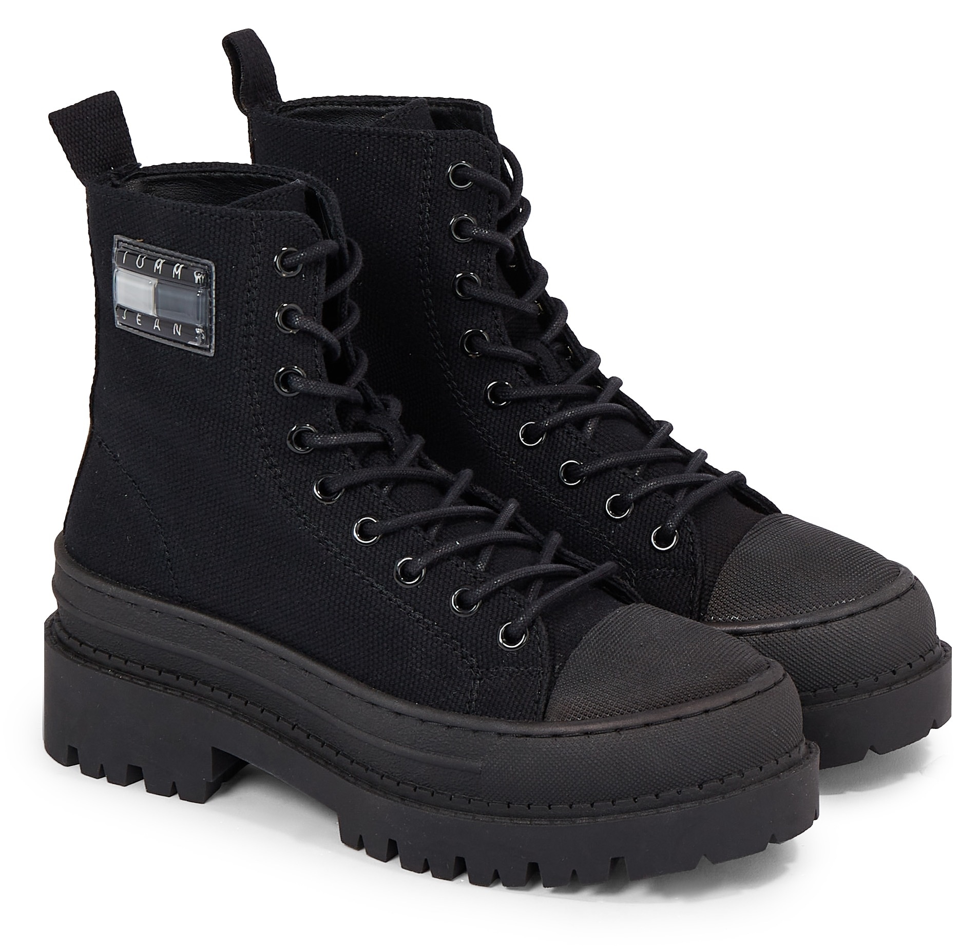 Tommy Jeans Schnürboots »TJW FOXING CANVAS BOOT«, mit praktischer Anziehlasche Tommy Jeans Schnürboots »TJW FOXING CANVAS BOOT«, mit praktischer Anziehlasche von TOMMY JEANS