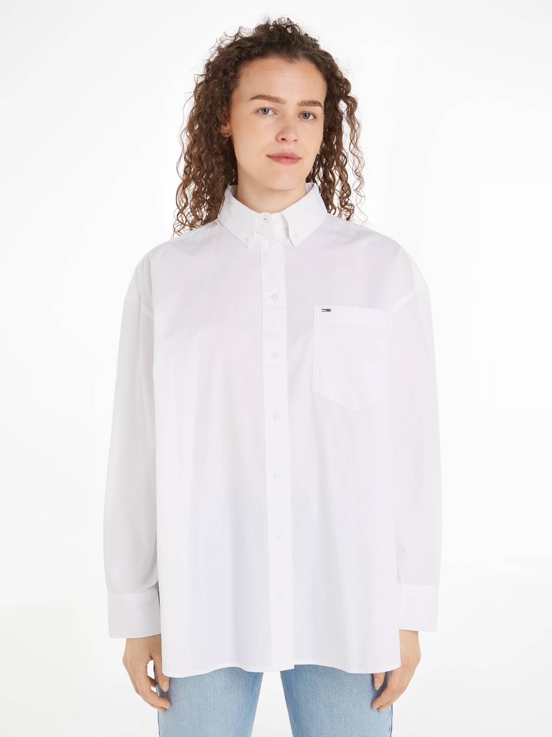 Tommy Jeans Shirtbluse »TJW OVS ESSENTIAL SHIRT EXT«, modische Oversize Form von TOMMY JEANS