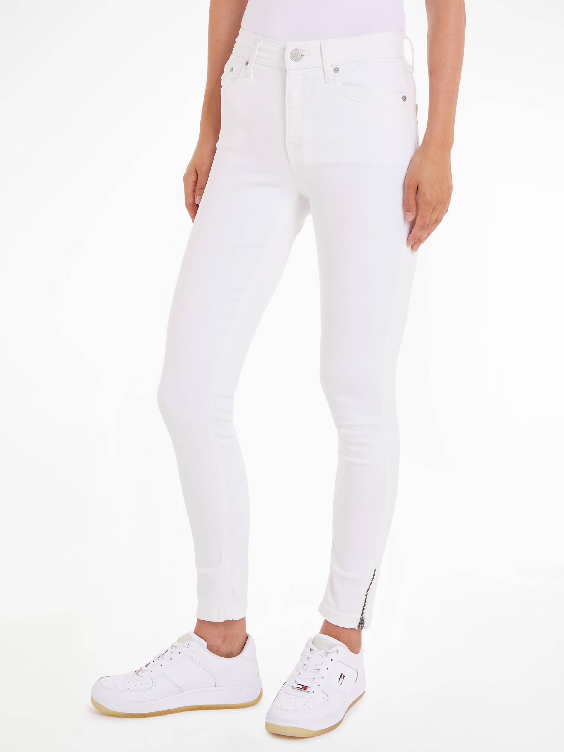 Tommy Jeans Skinny-fit-Jeans »NORA MD SKN ANK ZIP BG4293«, mit Reissverschlüssen am Saum von TOMMY JEANS