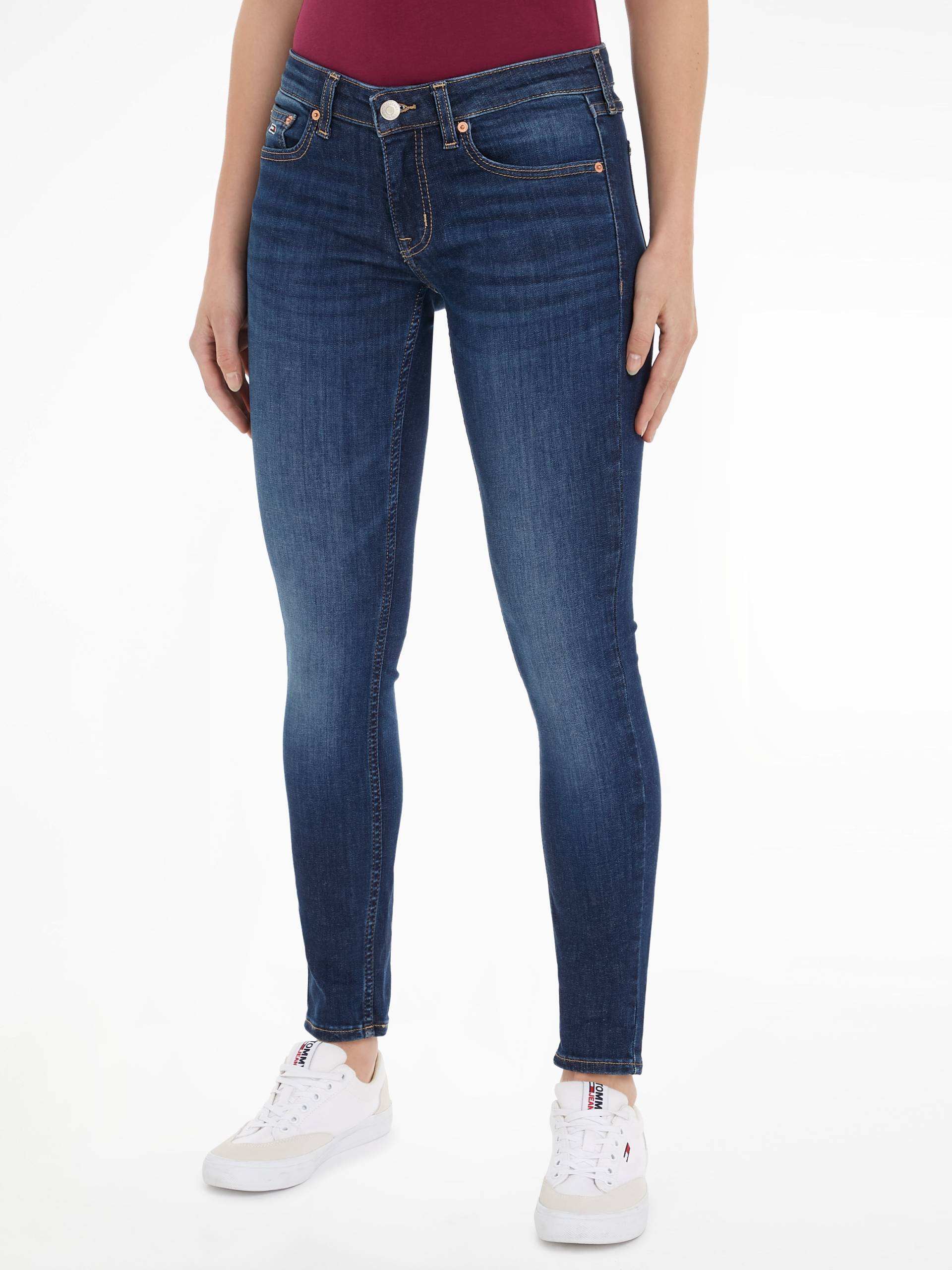 Tommy Jeans Skinny-fit-Jeans »Tommy Jeans Damenjeans Low Waist Skinny«, mit Waschung, Logo-Badge von TOMMY JEANS