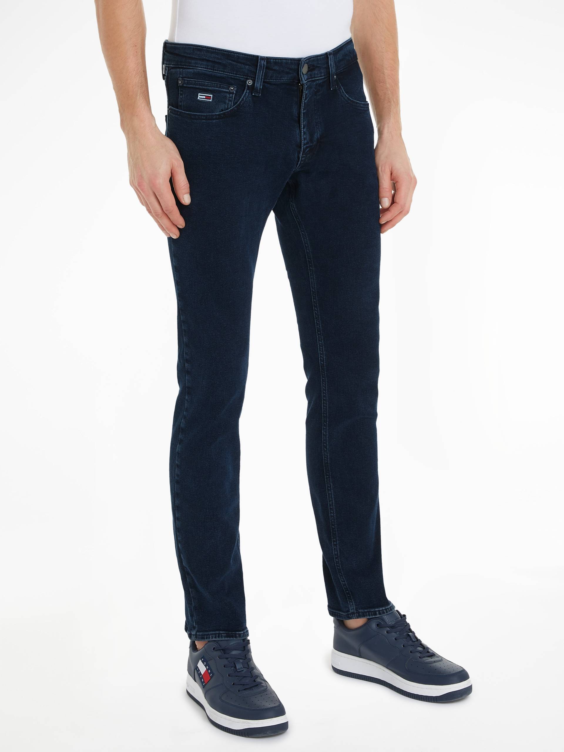 Tommy Jeans Slim-fit-Jeans »SCANTON SLIM«, mit Logoprägung von TOMMY JEANS