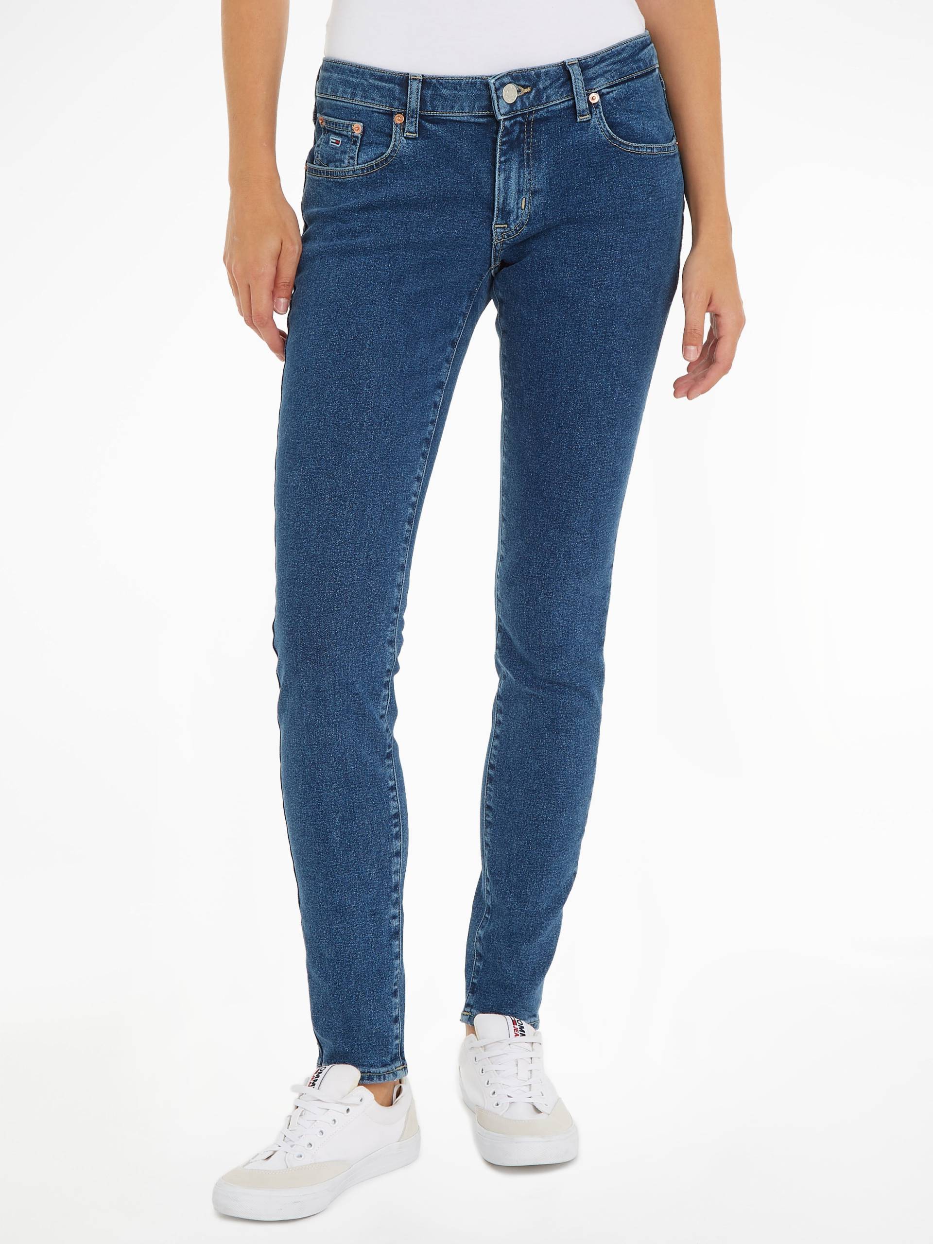 Tommy Jeans Slim-fit-Jeans »Skinny Jeans Marken Low Waist Mittlere Leibhöhe«, mit Faded-Out Effekten von TOMMY JEANS