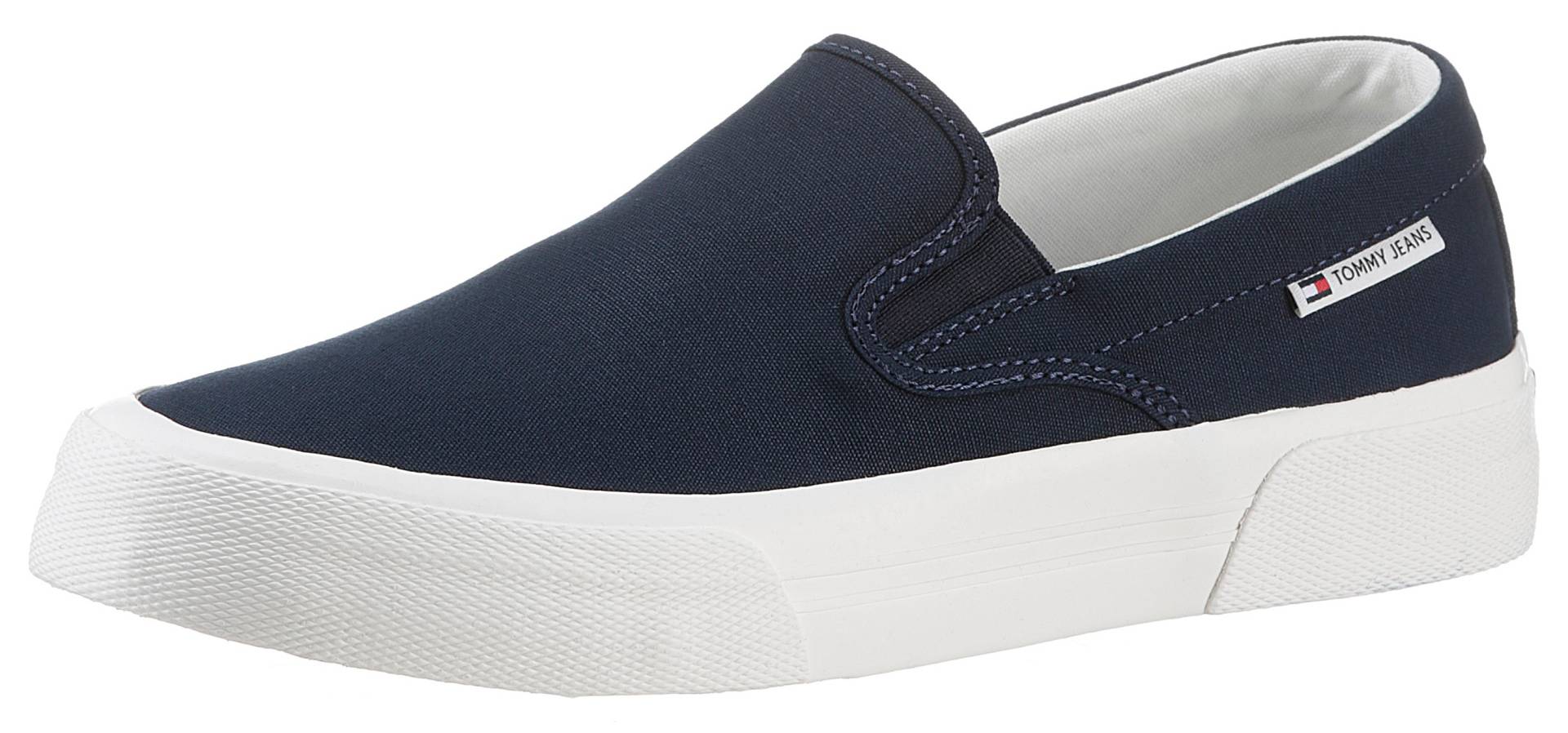 Tommy Jeans Slip-On Sneaker »TJM SLIP ON CANVAS COLOR«, Plateau Sneaker Freizeitschuh, Slipper mit komfortablem Stretcheinsatz von TOMMY JEANS