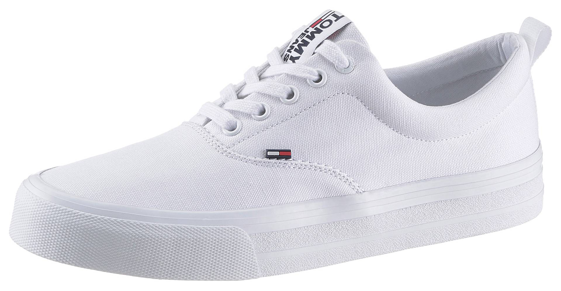 Tommy Jeans Sneaker »CLASSIC TOMMY JEANS SNEAKER«, mit gepolstertem Schaftrand, Freizeitschuh, Halbschuh, Schnürschuh von TOMMY JEANS