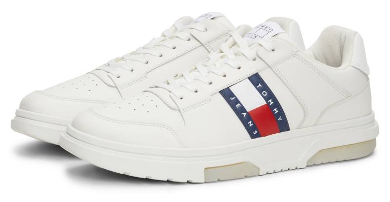 Tommy Jeans Sneaker »THE BROOKLYN LEATHER«, Freizeitschuh, Halbschuh, Schnürschuh mit seitlichem Logoemblem von TOMMY JEANS