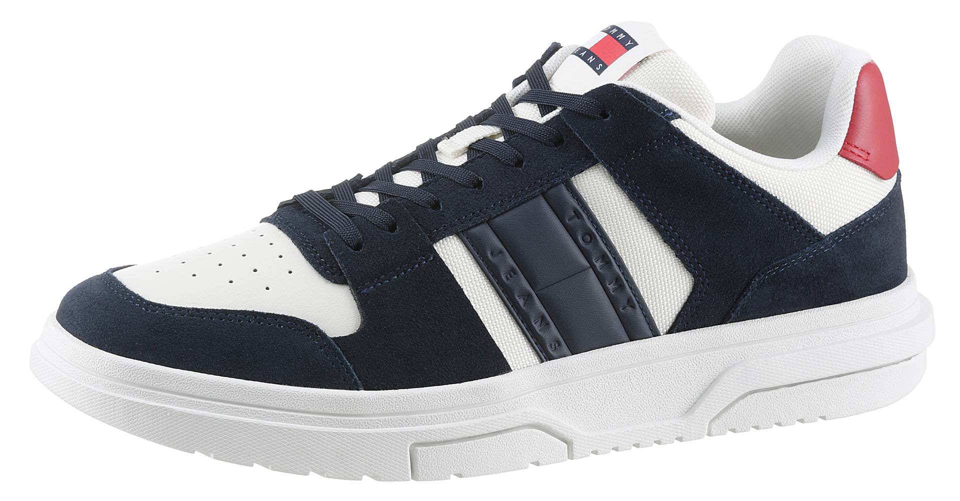 Tommy Jeans Sneaker »THE BROOKLYN MIX MAT.«, Freizeitschuh, Halbschuh, Schnürschuh mit seitlichem Logo von TOMMY JEANS