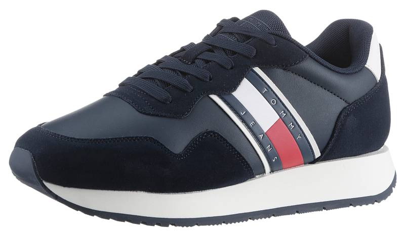 Tommy Jeans Sneaker »TJM MODERN RUNNER«, Freizeitschuh, Halbschuh, Schnürschuh mit seitlicher Logoflagge von TOMMY JEANS