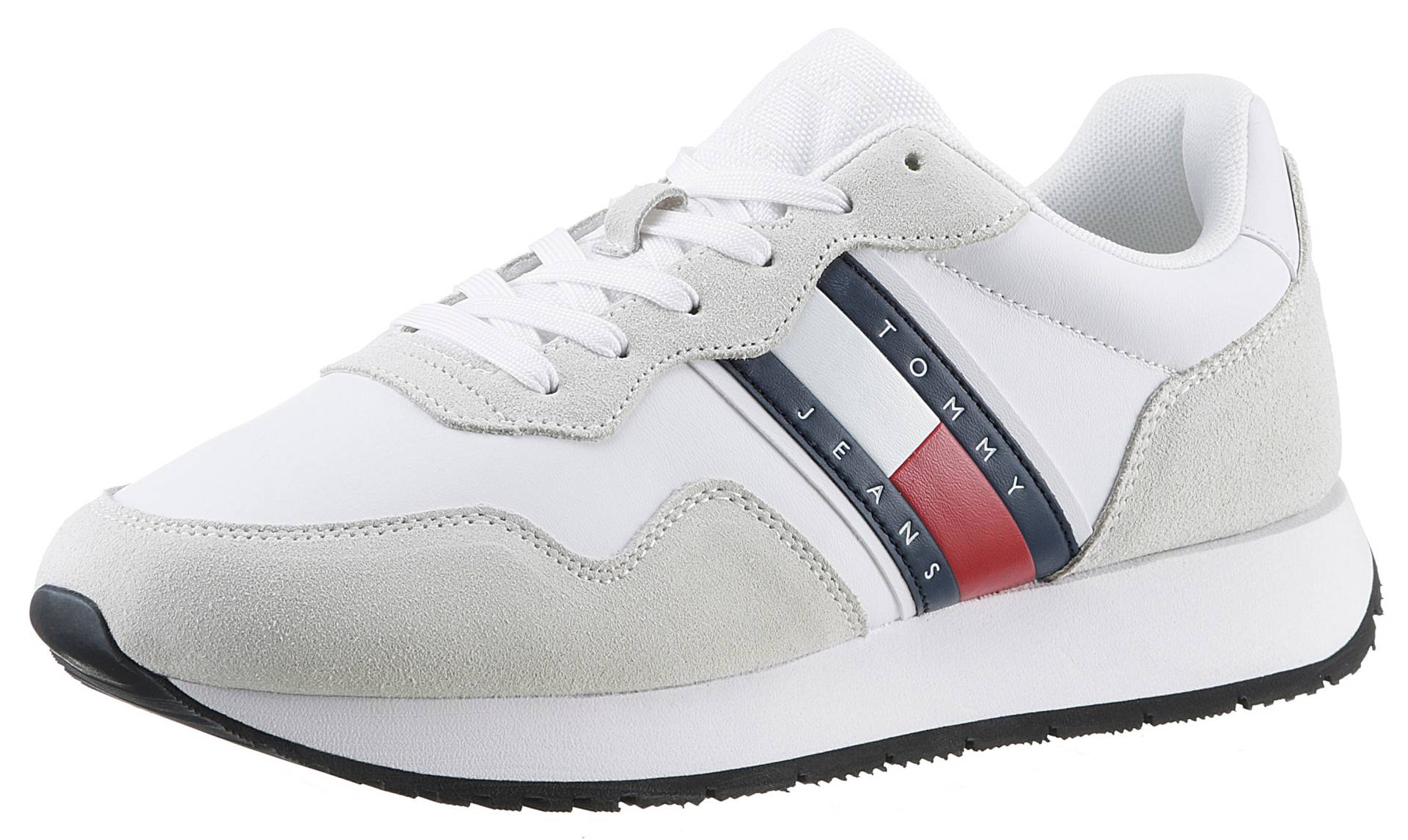 Tommy Jeans Sneaker »TJM MODERN RUNNER«, Freizeitschuh, Halbschuh, Schnürschuh mit seitlicher Logoflagge von TOMMY JEANS