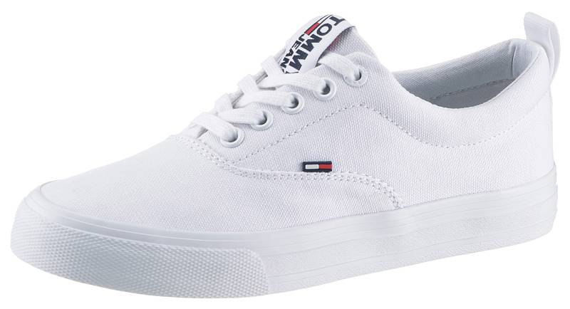 Tommy Jeans Sneaker »WMN CLASSIC TOMMY JEANS SNEAKER«, mit gepolstertem Schaftrand, Freizeitschuh, Halbschuh, Schnürschuh von TOMMY JEANS