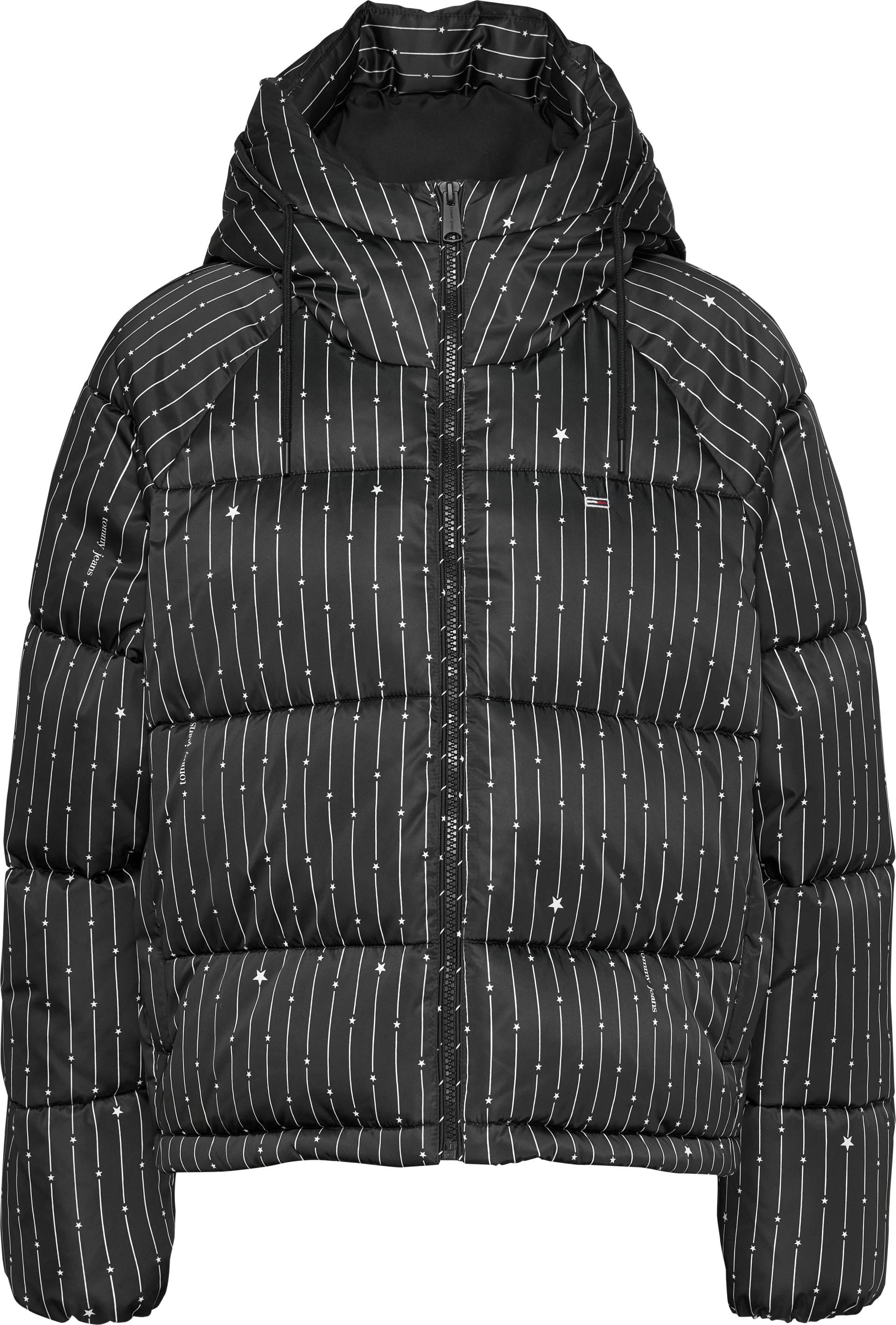 Tommy Jeans Steppjacke, mit Kapuze, mit Streifenmuster Tommy Jeans Steppjacke, mit Kapuze, mit Streifenmuster von TOMMY JEANS