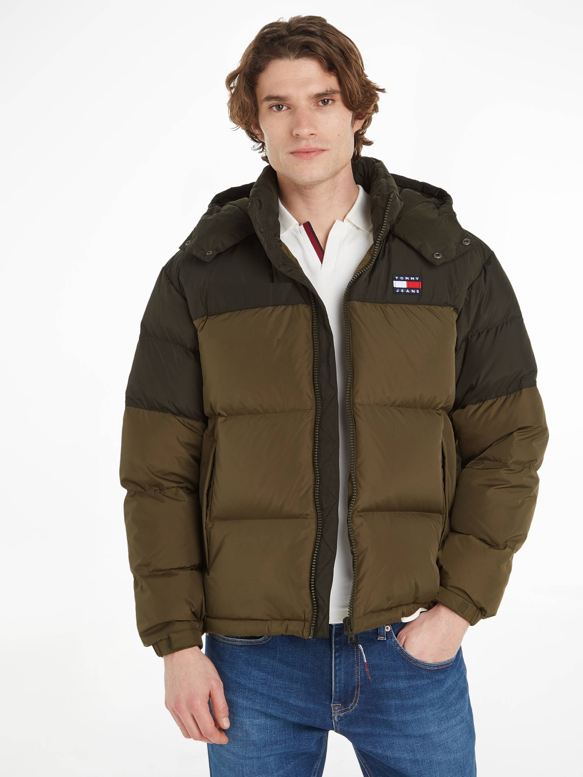 Tommy Jeans Steppjacke »TJM ALASKA COLORBLOCK PUFFER«, mit Kapuze von TOMMY JEANS