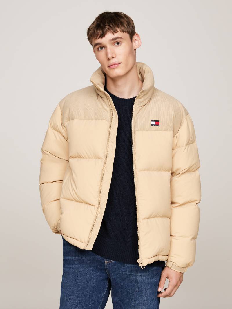 Tommy Jeans Steppjacke »TJM CORD MIX ALASKA PUFFER«, mit Cord-Einsätze auf Brust und Schultern von TOMMY JEANS