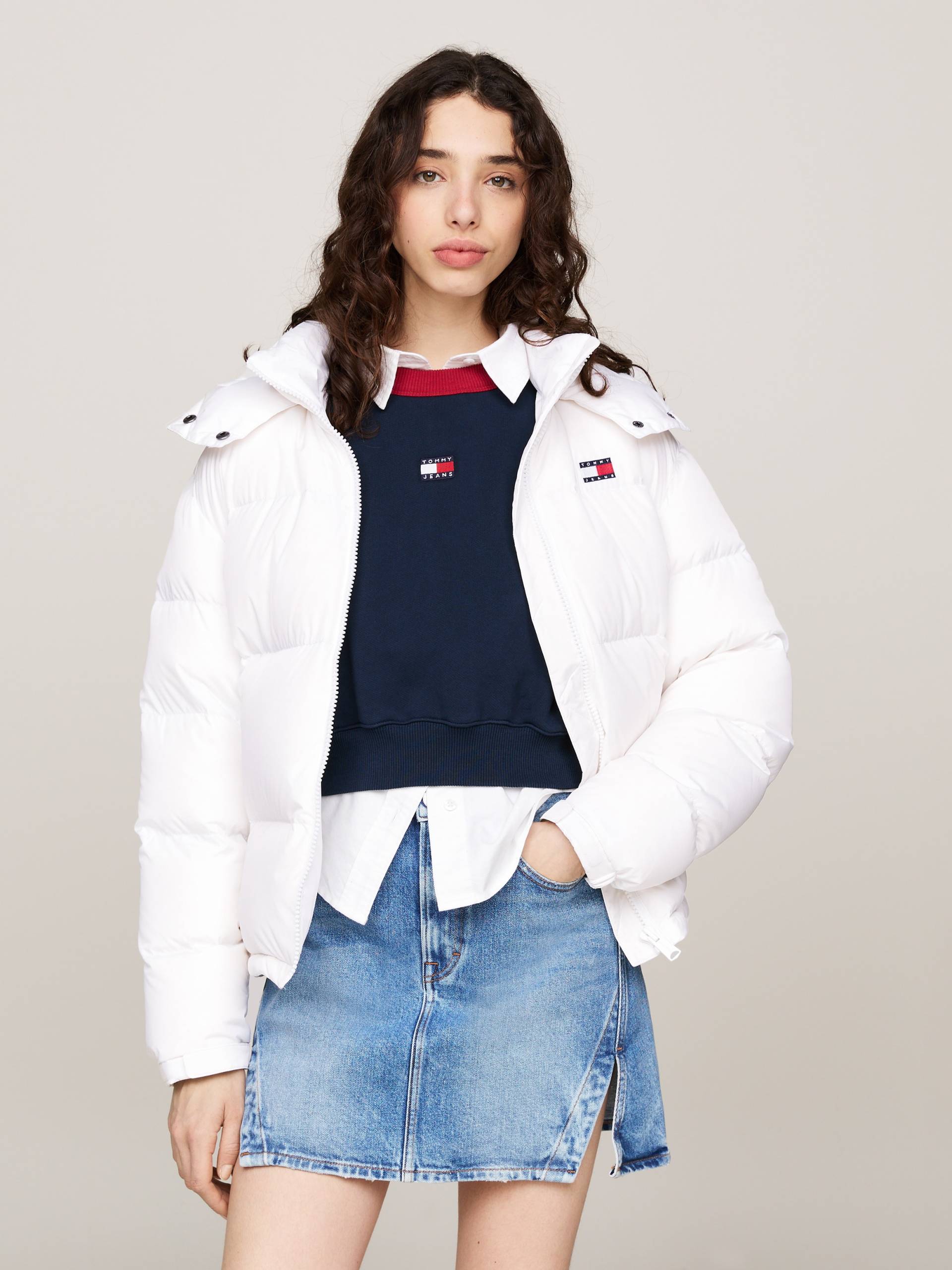 Tommy Jeans Steppjacke »TJW ALASKA PUFFER EXT«, mit Kapuze, mit Logostickereien von TOMMY JEANS