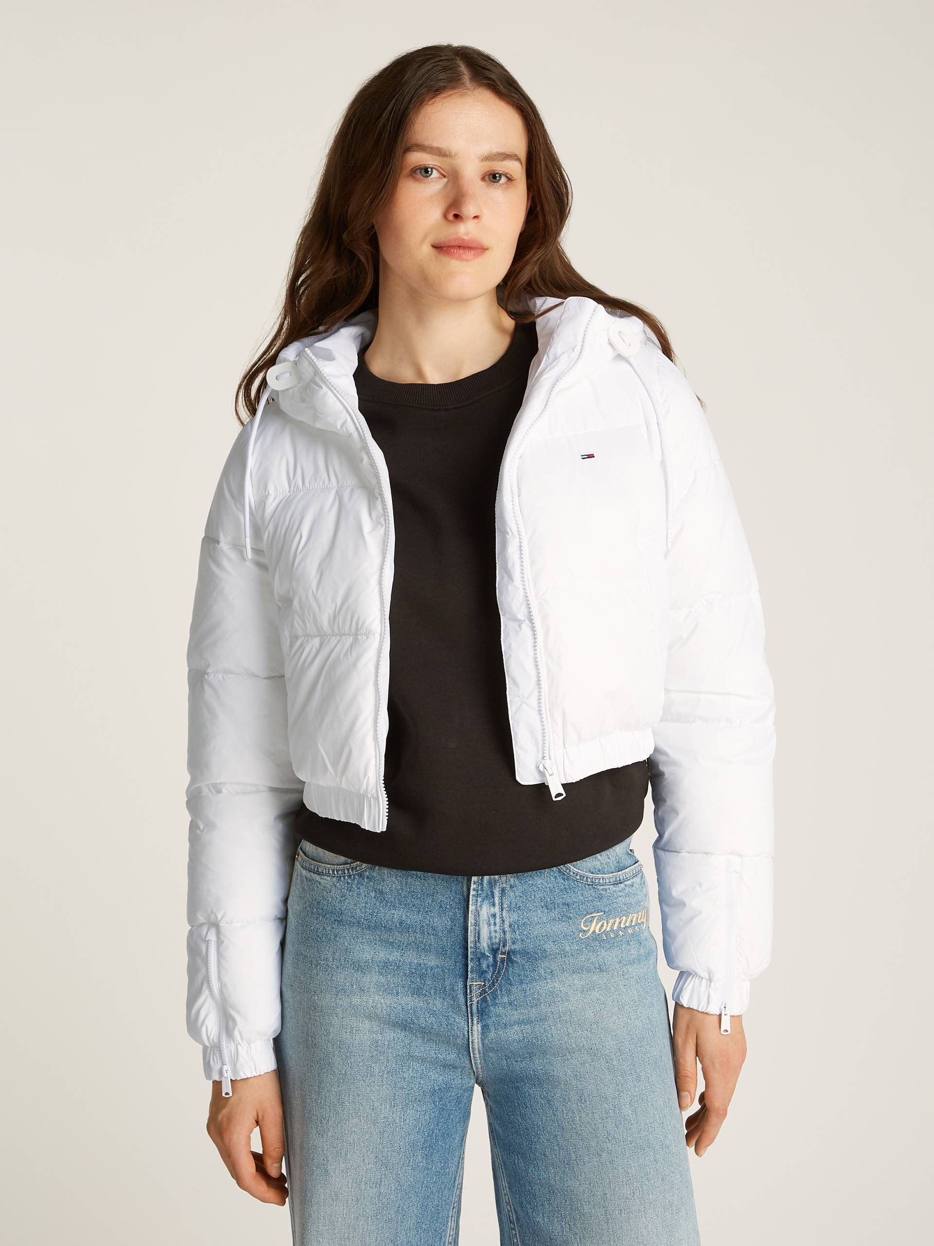 Tommy Jeans Steppjacke »TJW CRP HOODED PUFFER«, mit Kapuze, mit Kapuze von TOMMY JEANS