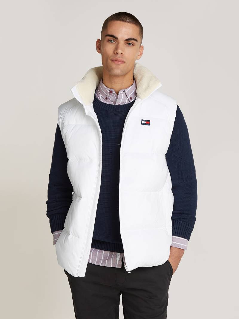 Tommy Jeans Steppweste »TJM POLY PUFFER VEST«, Kragen mit Fleece gefüttert, Markenlogo auf Brusthöhe von TOMMY JEANS