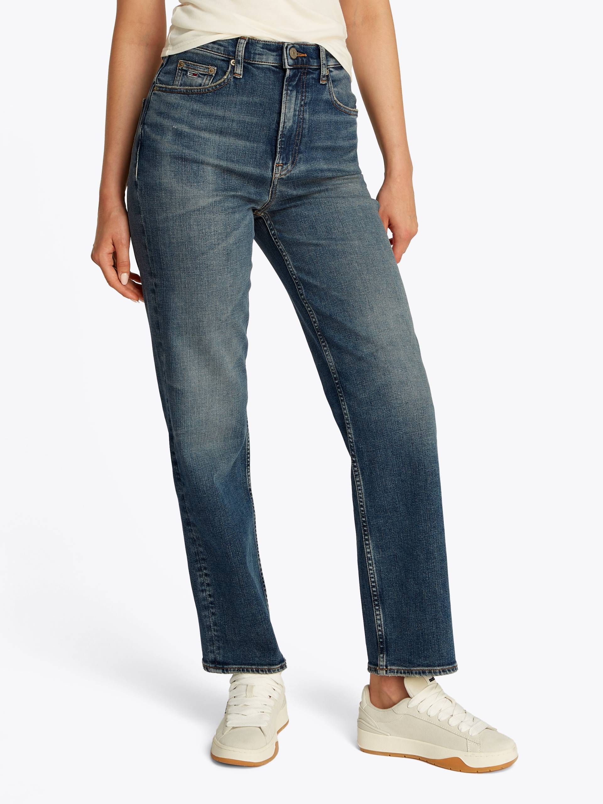 Tommy Jeans Straight-Jeans »Layla High Rise Slim Straight«, in Knöchellänge von TOMMY JEANS