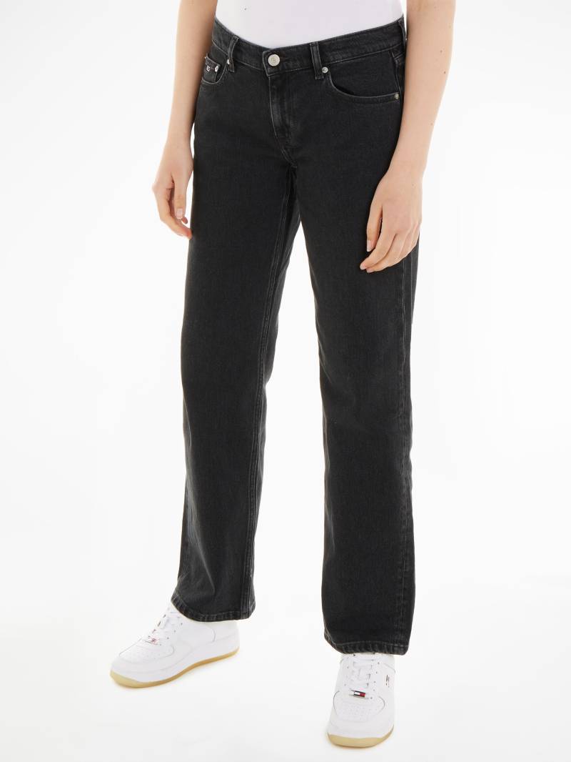 Tommy Jeans Bequeme Jeans »LW STR BH4116«, mit Ledermarkenlabel von TOMMY JEANS