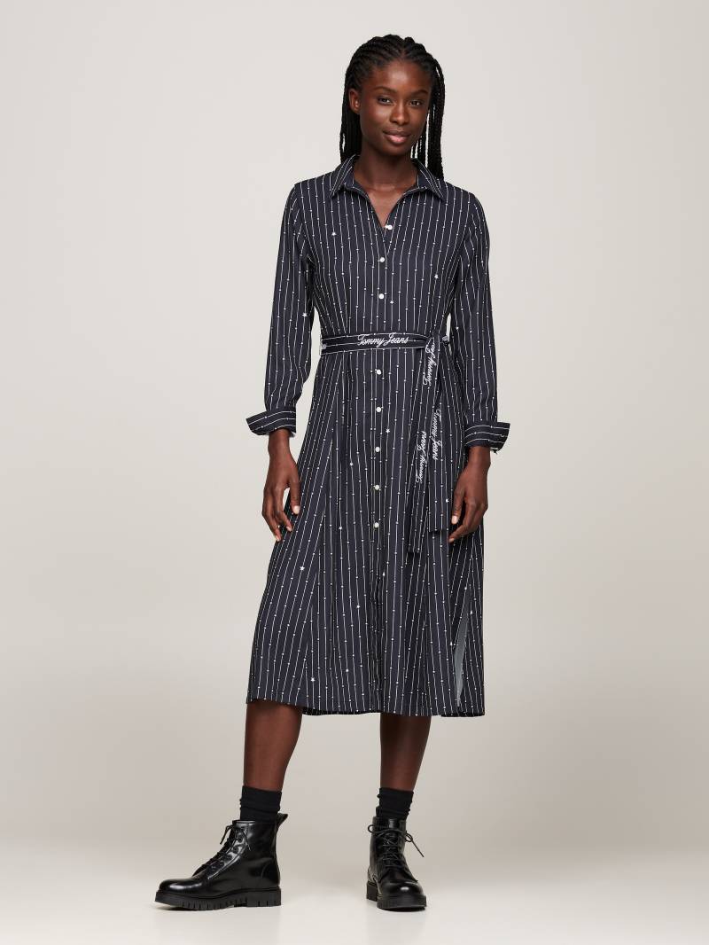 Tommy Jeans Strickkleid »TJW STRDST BELTED MIDI DRESS EXT«, mit Gürtel, Streifen-Muster von TOMMY JEANS