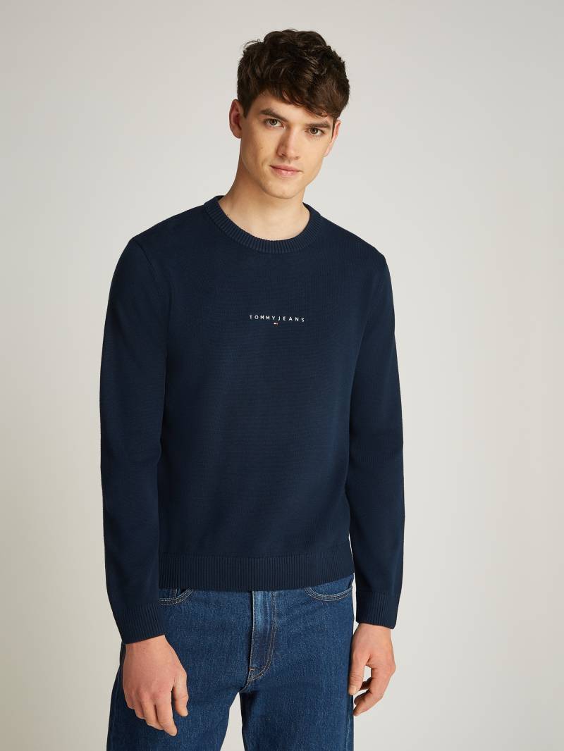 Tommy Jeans Strickpullover »TJM LINEAR SMALL CHEST SWEATER«, mit Logoschriftzug von TOMMY JEANS