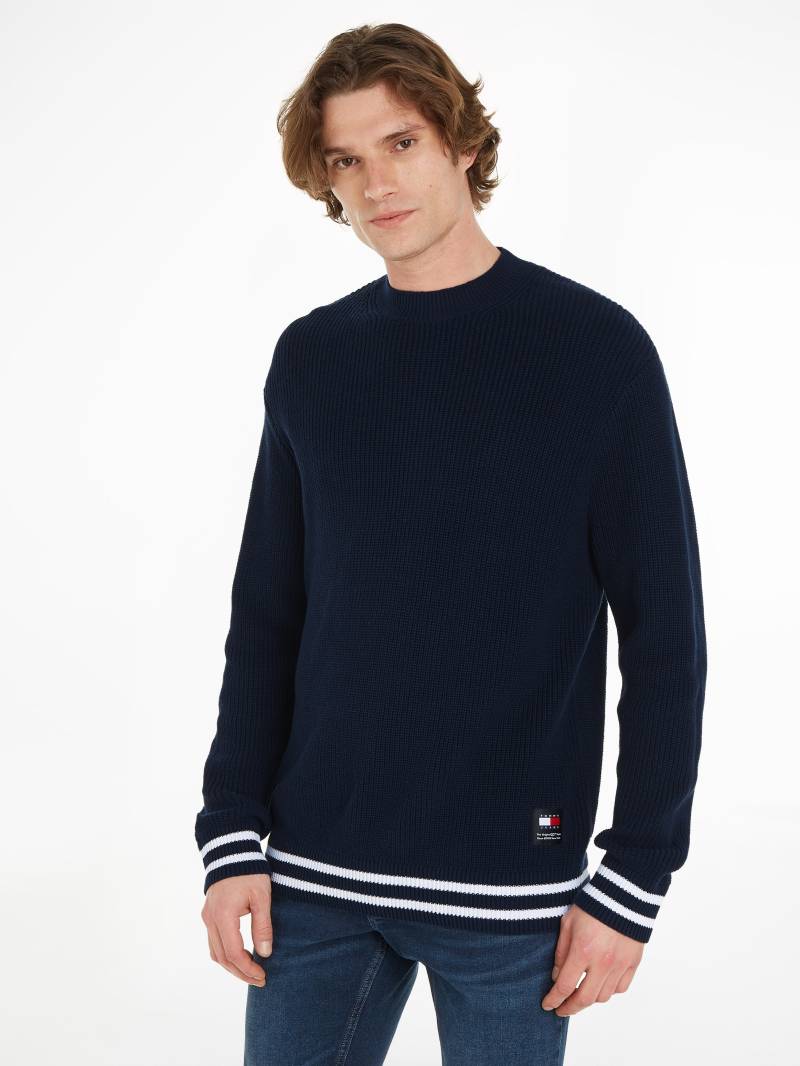 Tommy Jeans Strickpullover »TJM REG CONTRAST TIPPING SWEATER«, mit Kontraststreifen am Bund und Ärmeln von TOMMY JEANS