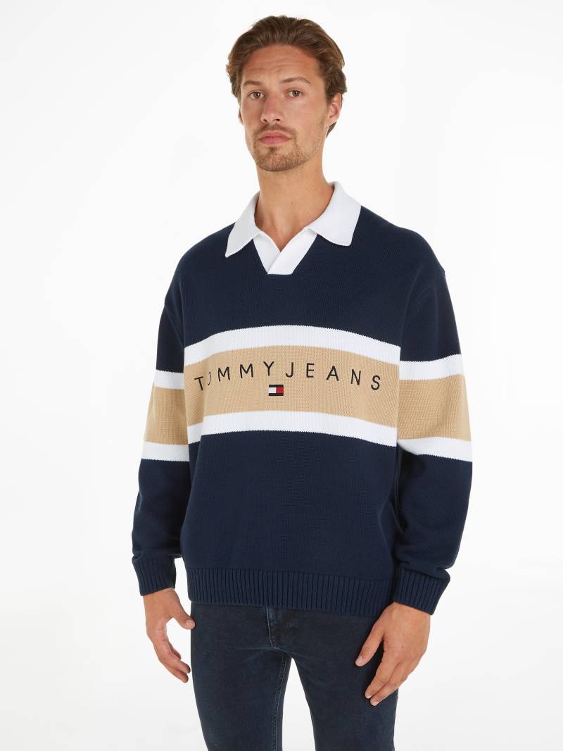 Tommy Jeans Strickpullover »TJM RLX TROPHY NECK RUGBY«, mit V-Ausschnitt von TOMMY JEANS