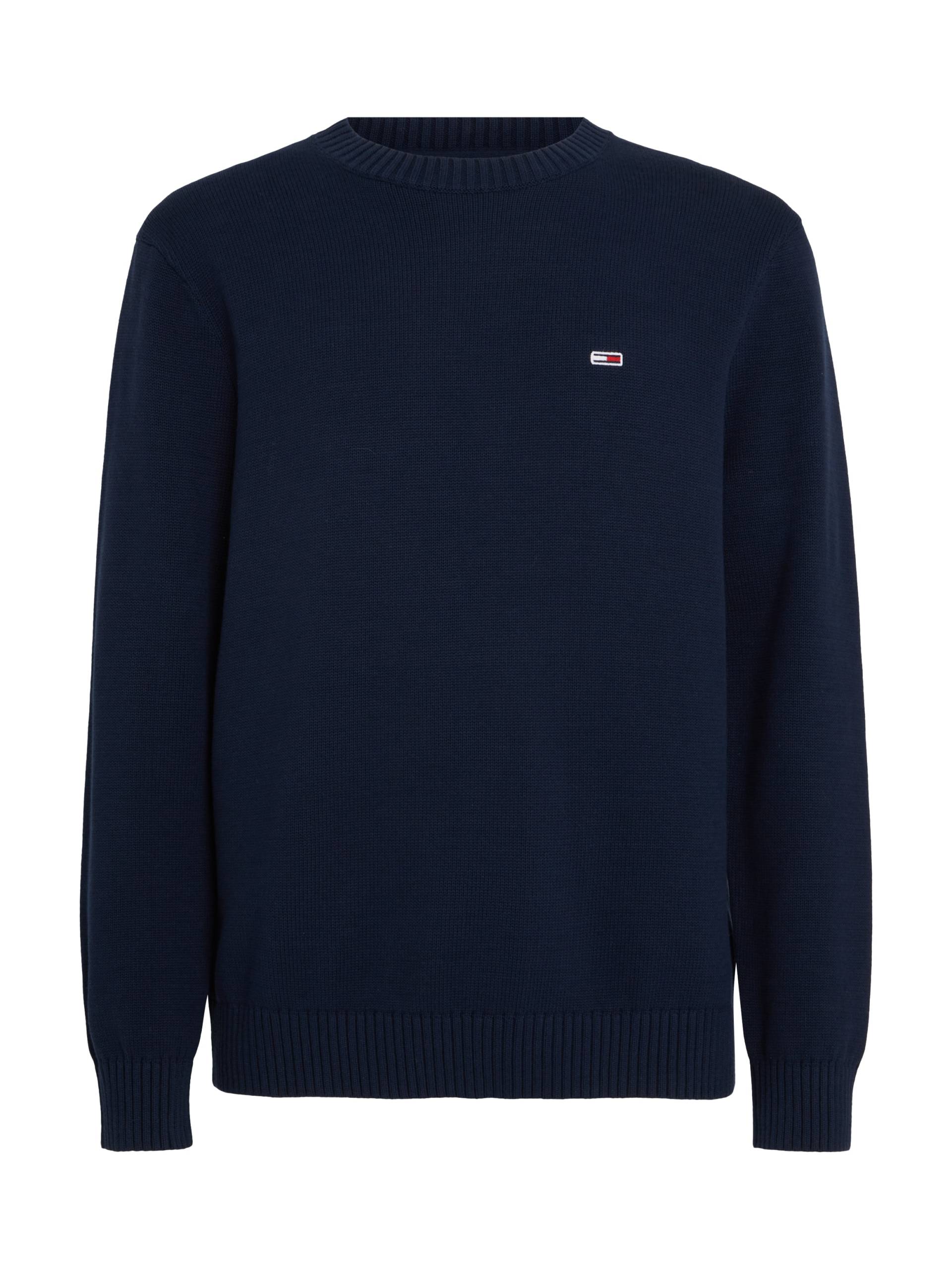 Tommy Jeans Strickpullover »TJM SLIM ESSNTLS C-NECK SWEATER«, mit Markenlogo auf der Brust von TOMMY JEANS