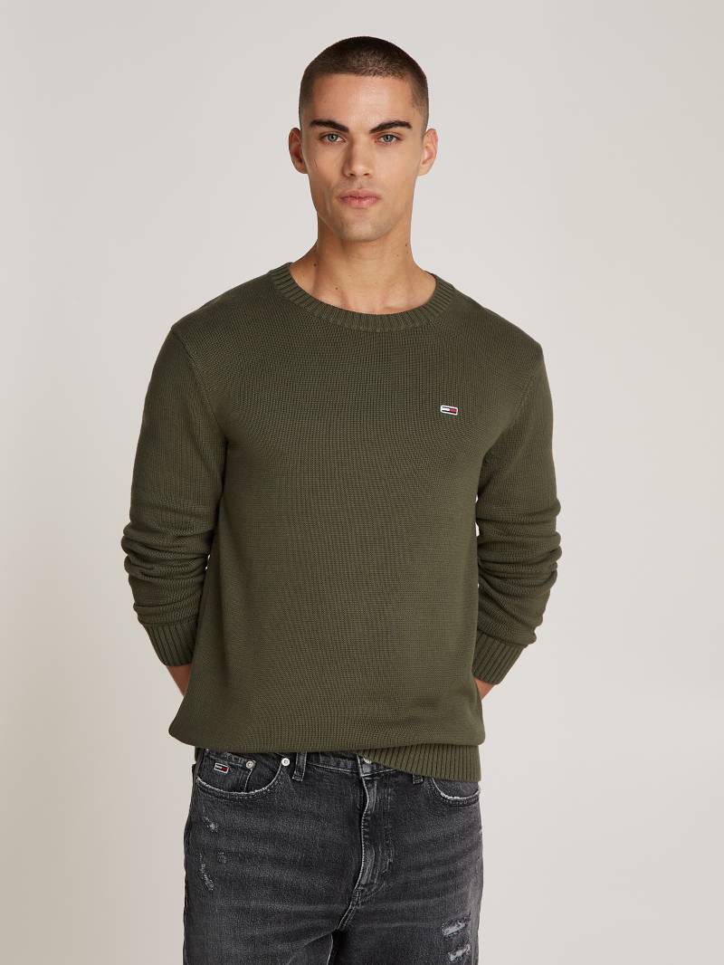 Tommy Jeans Strickpullover »TJM SLIM ESSNTLS C-NECK SWEATER«, mit Markenlogo auf der Brust von TOMMY JEANS