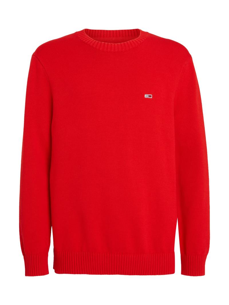 Tommy Jeans Strickpullover »TJM SLIM ESSNTLS C-NECK SWEATER«, mit Markenlogo auf der Brust von TOMMY JEANS