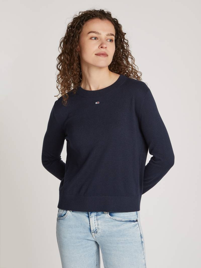 Tommy Jeans Strickpullover »TJW ESSENTIAL CREW NECK SWEATER«, mit Logostickerei von TOMMY JEANS