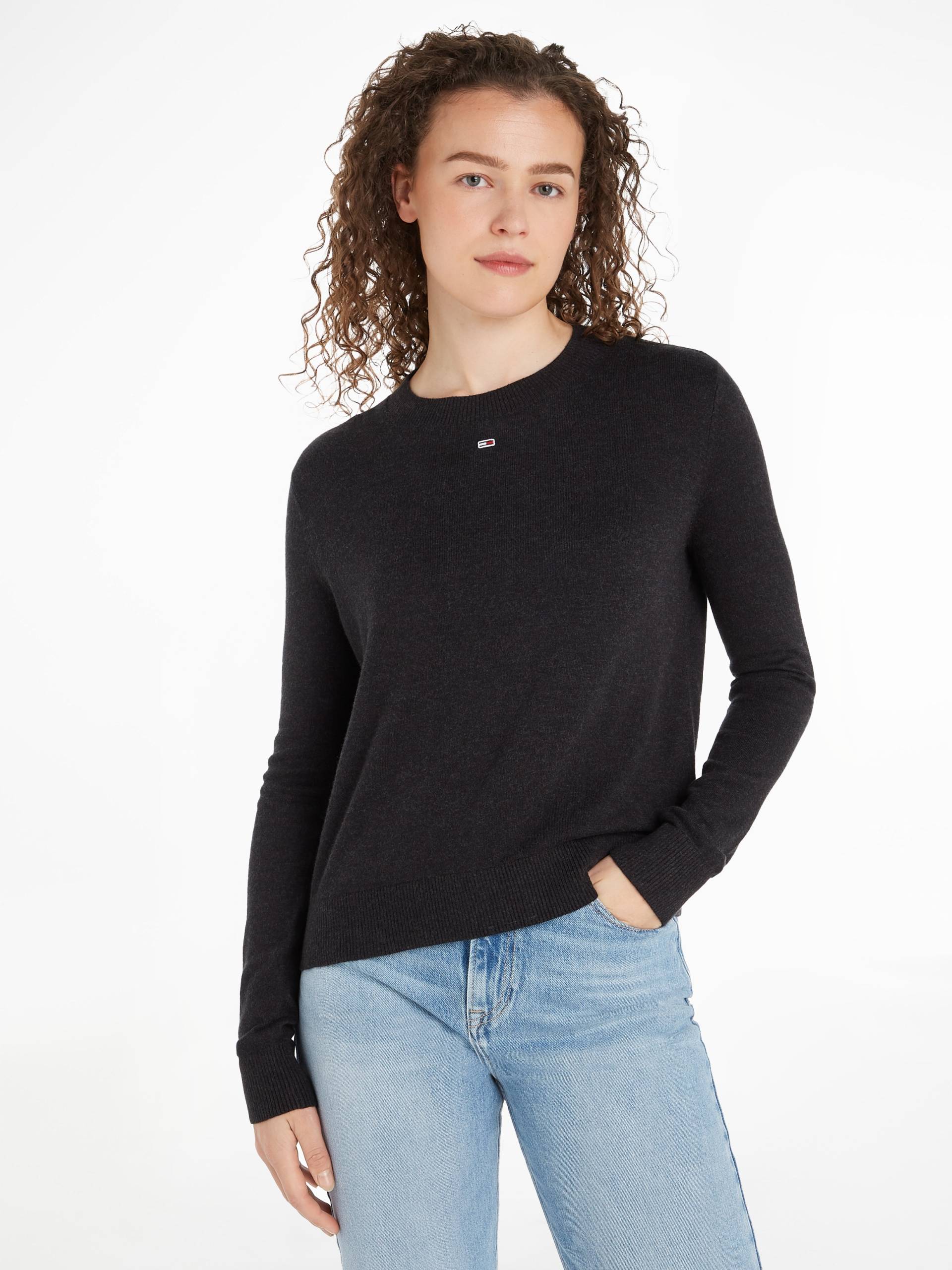 Tommy Jeans Strickpullover »TJW ESSENTIAL CREW NECK SWEATER«, mit Logostickerei von TOMMY JEANS