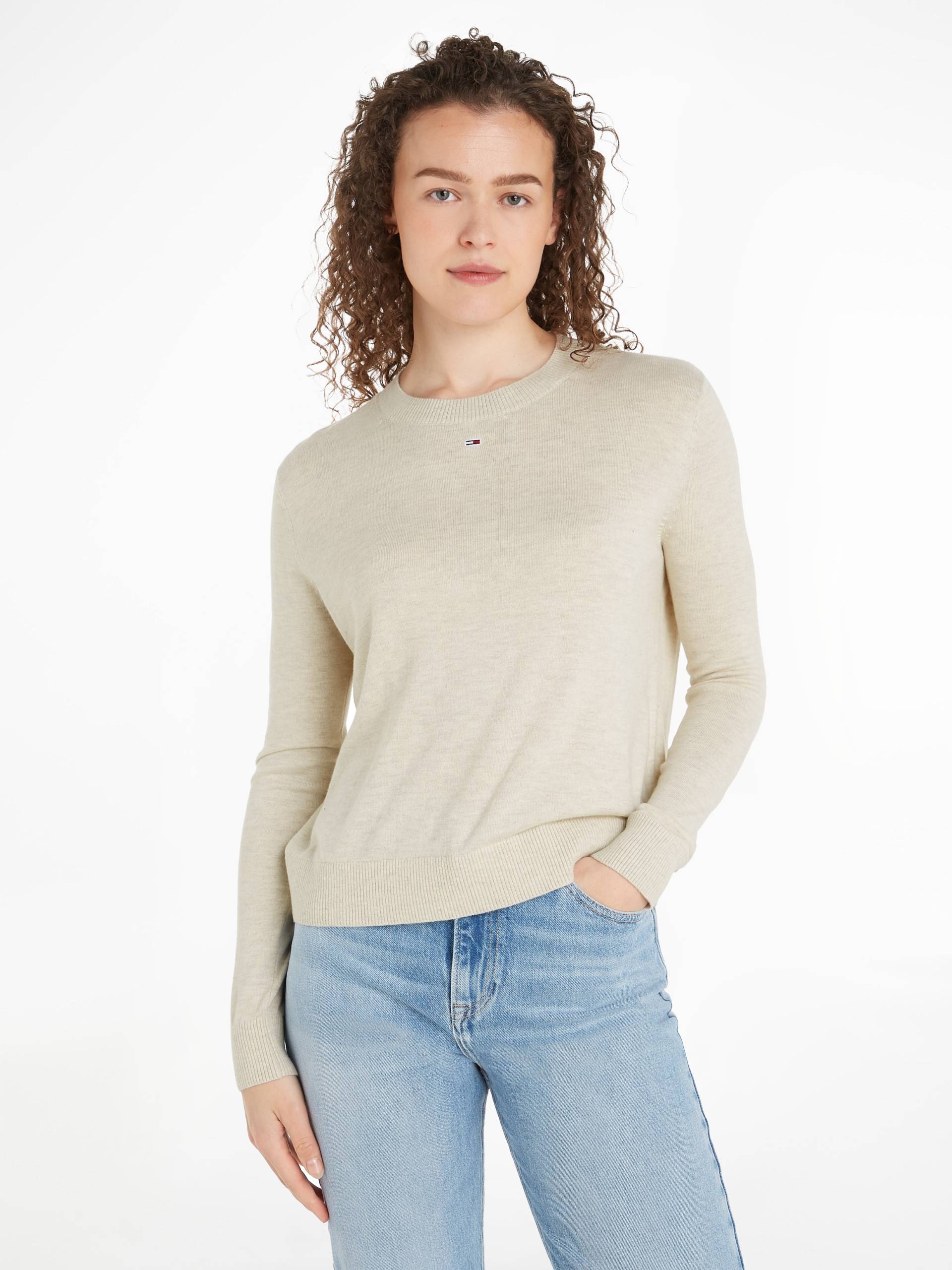 Tommy Jeans Strickpullover »TJW ESSENTIAL CREW NECK SWEATER«, mit Logostickerei von TOMMY JEANS